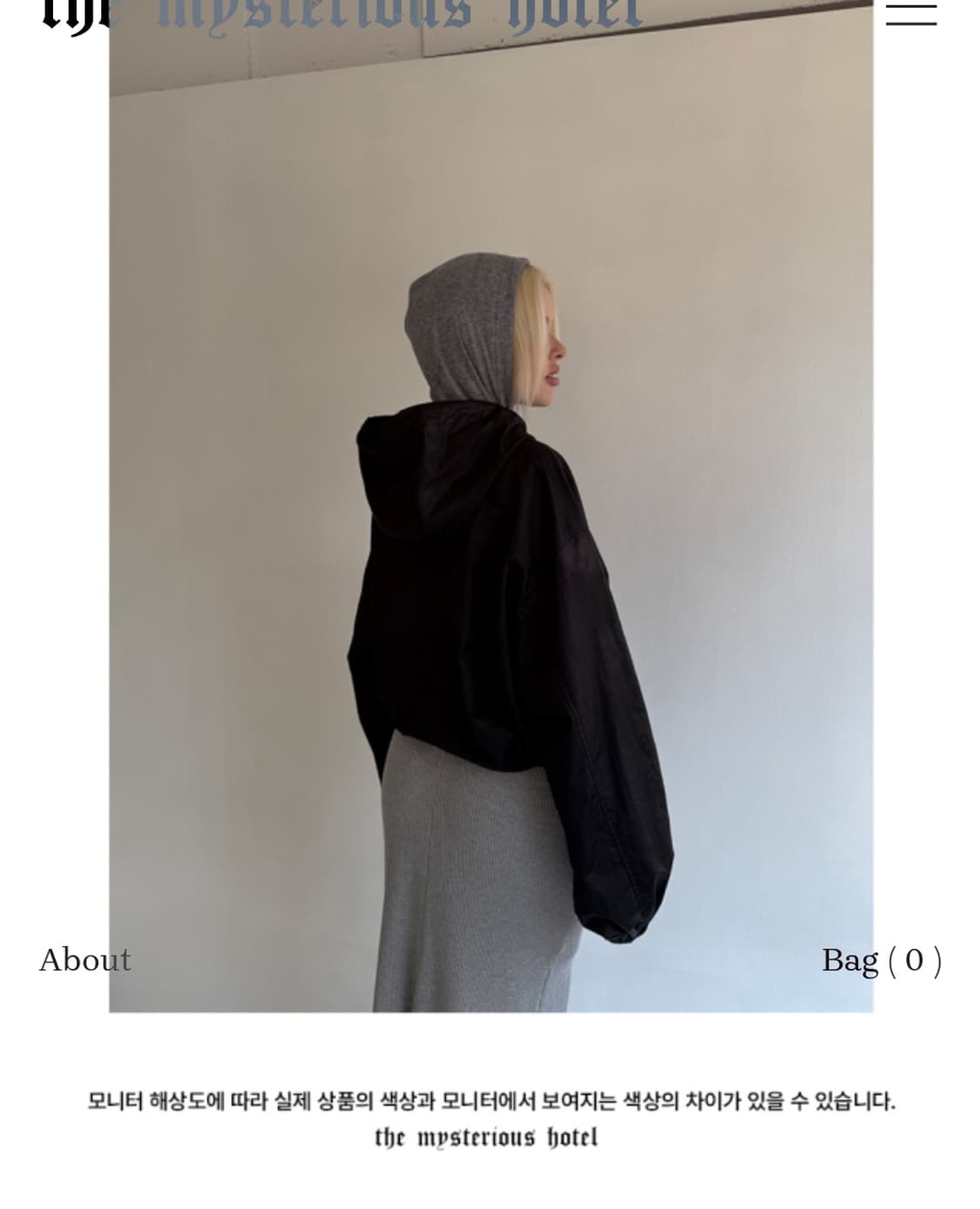 (새상품)더미스테리어스호텔 윈드브레이커 바람막이 상품이미지5