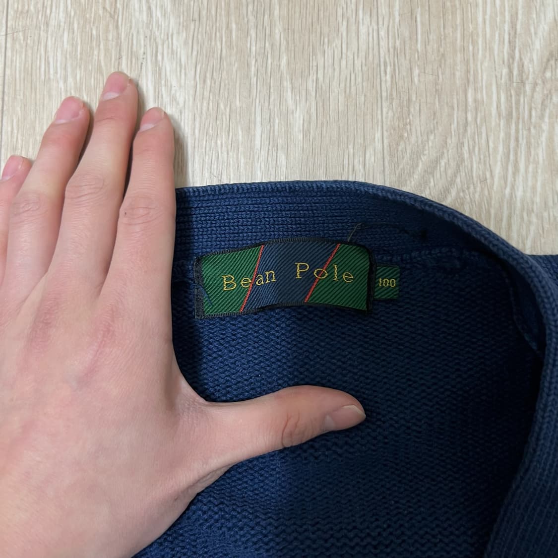 빈폴 남성 로고 브이넥 니트 가디건 L/100  상품이미지4