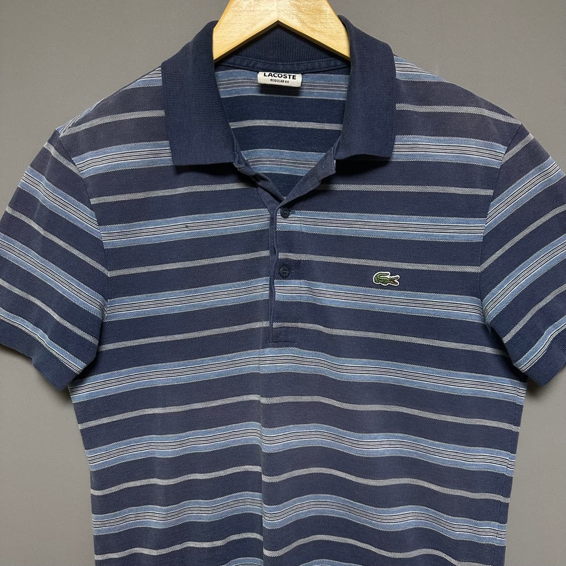 [M]라코스테 스트라이프 피케 티셔츠 상품이미지2