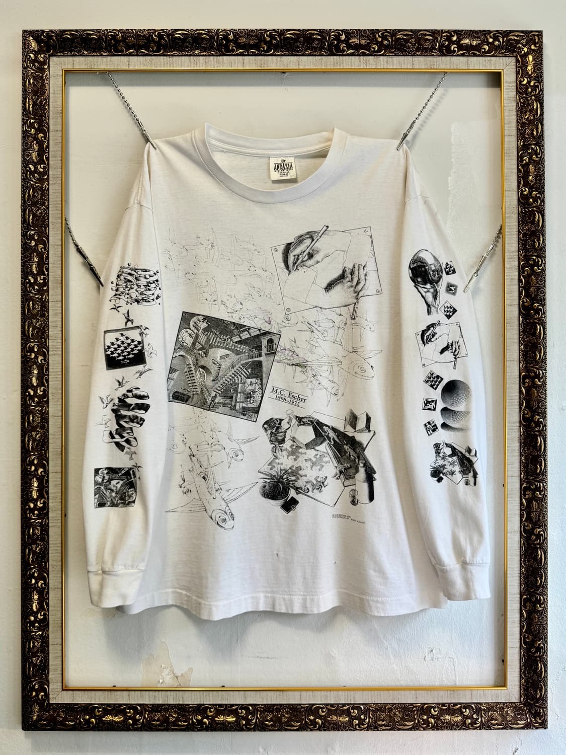 빈티지 90s M.C Escher Art tee 롱 슬리브 상품이미지1