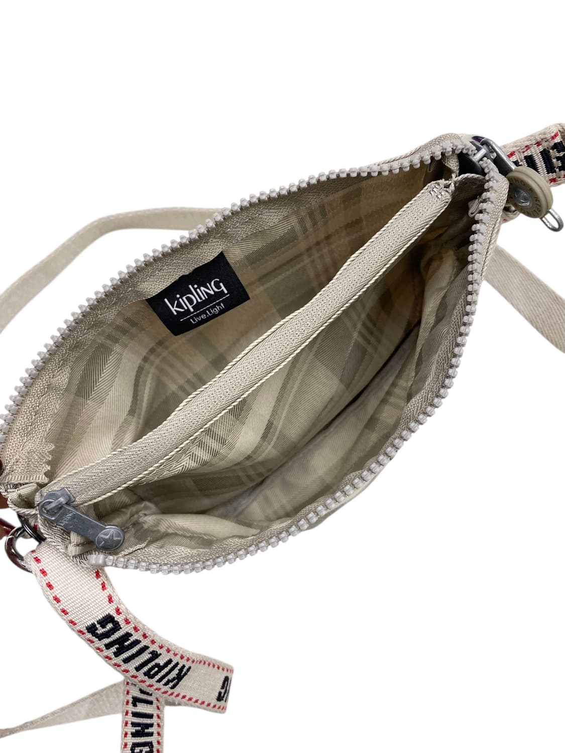 키플링 그레이체크 미니크로스 상품이미지3