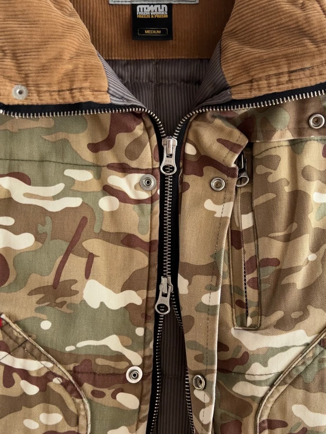 프리즘웍스 카모플라주 퀼팅 베스트 M 상품이미지3