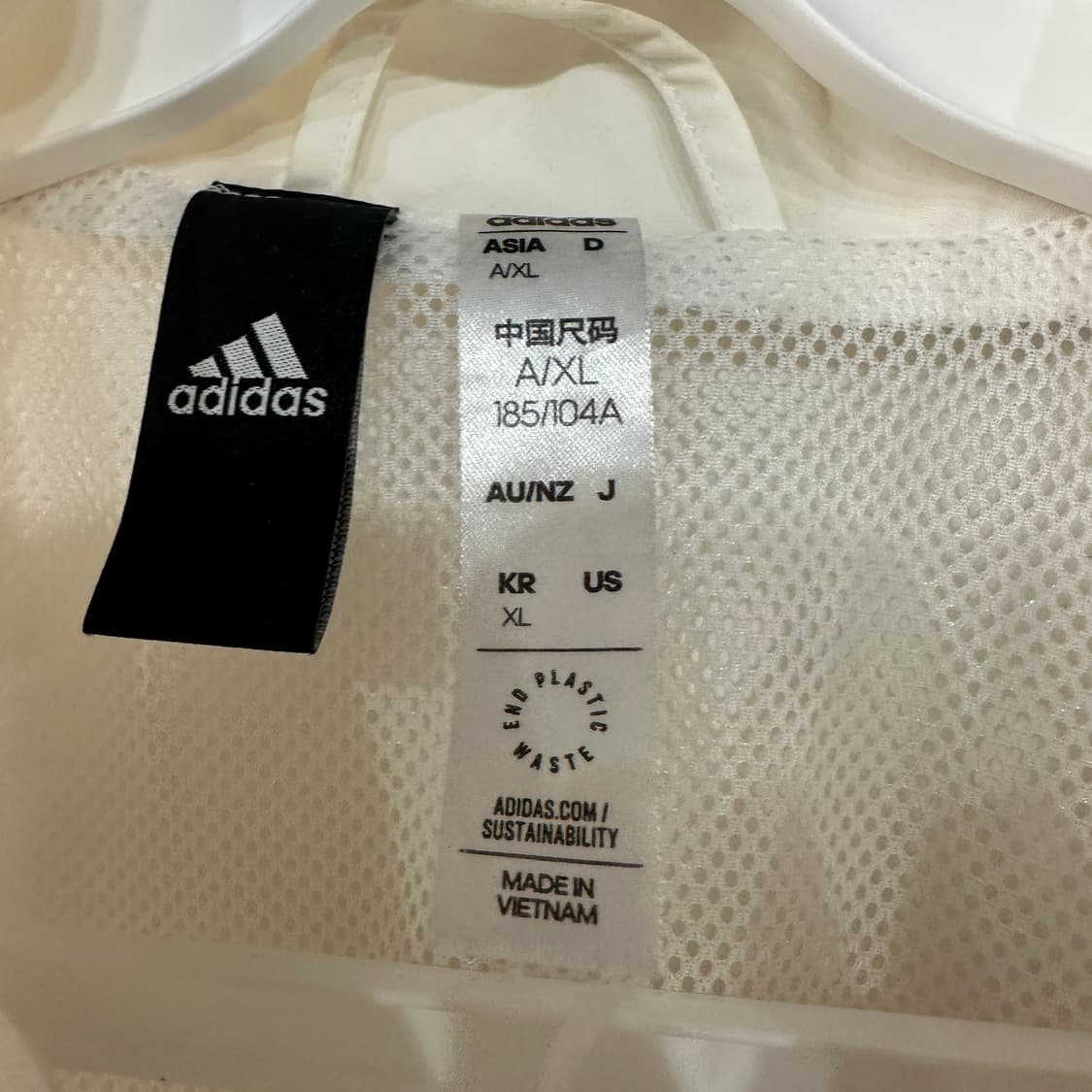 아디다스 빅로고 바람막이 자켓 XL 상품이미지4