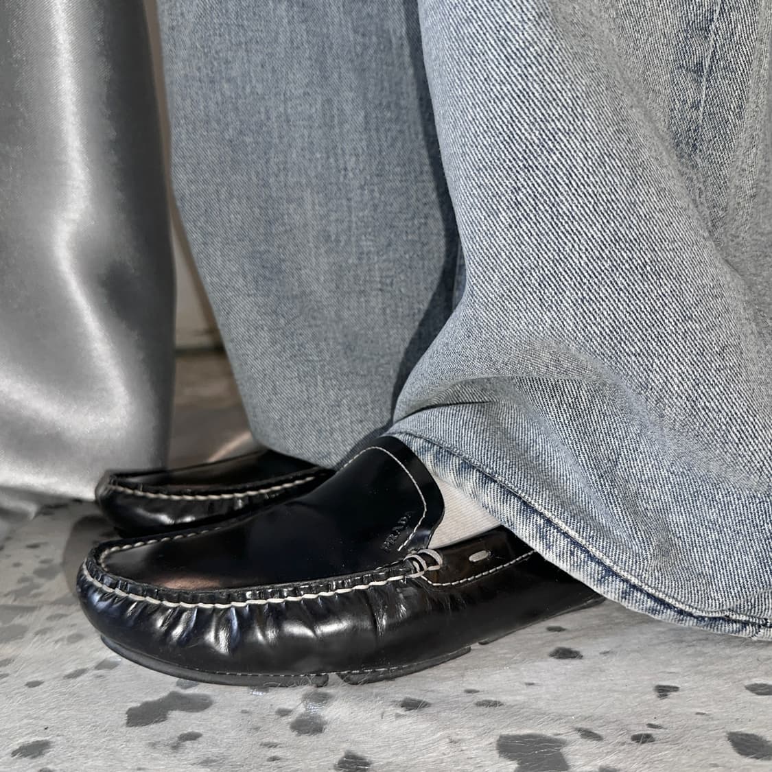 00s 빈티지 프라다 스포츠 스티치 로퍼 상품이미지9