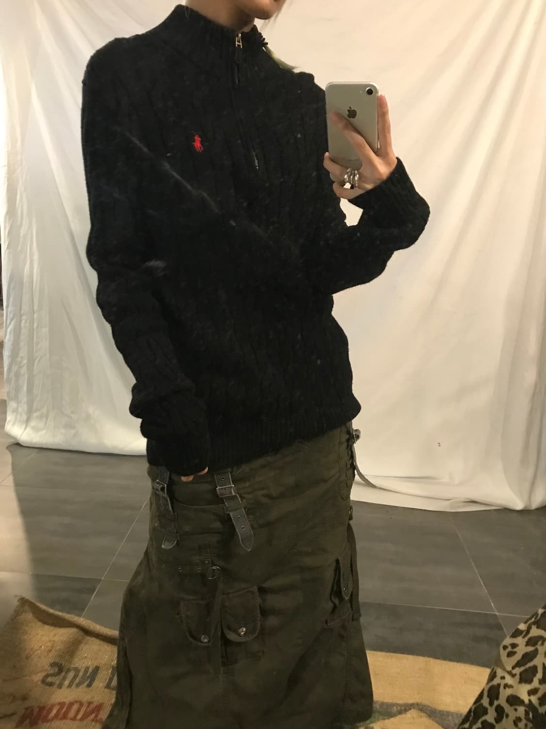  Polo Ralph Lauren Semi Zip-Up Black 상품이미지4