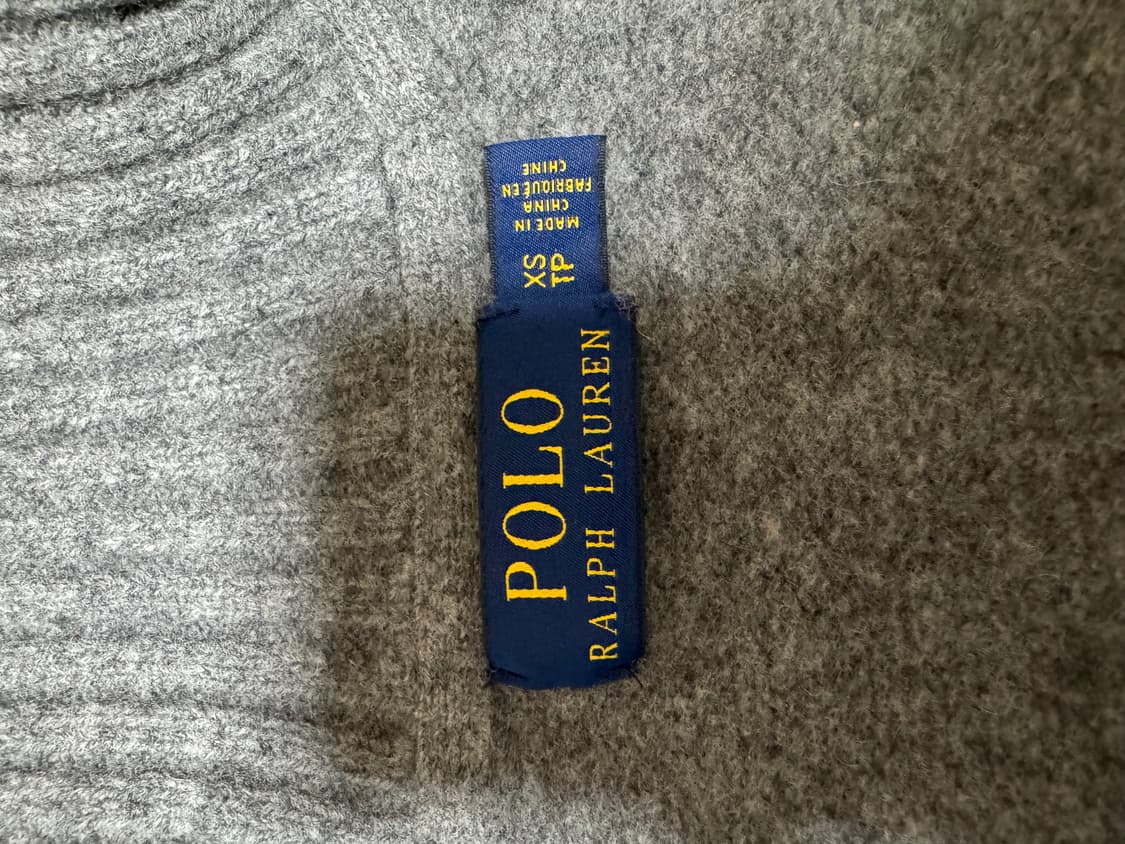 폴로 랄프로렌 빅포니 니트집업 그레이 xs 상품이미지4