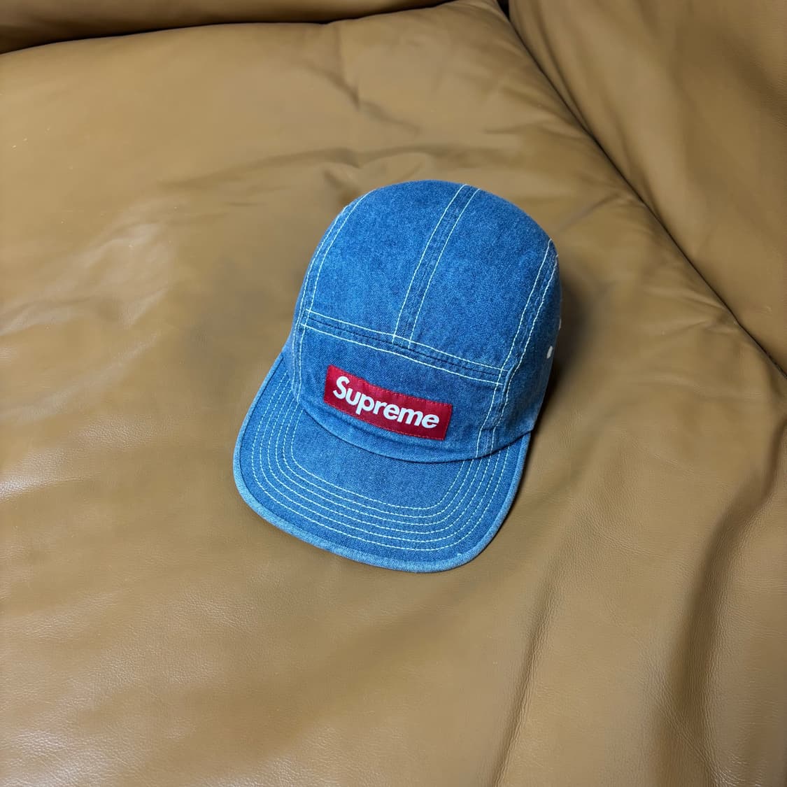 Supreme 슈프림 데님 캠프캡 모자 (Washed Denim) 상품이미지1