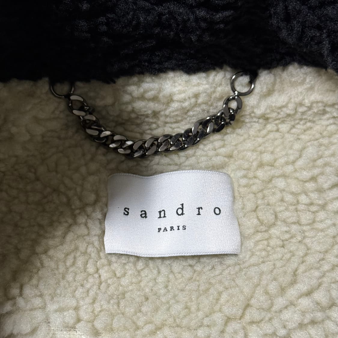 Sandro 산드로 양털 후드 덕자켓 여성용 XS 상품이미지8