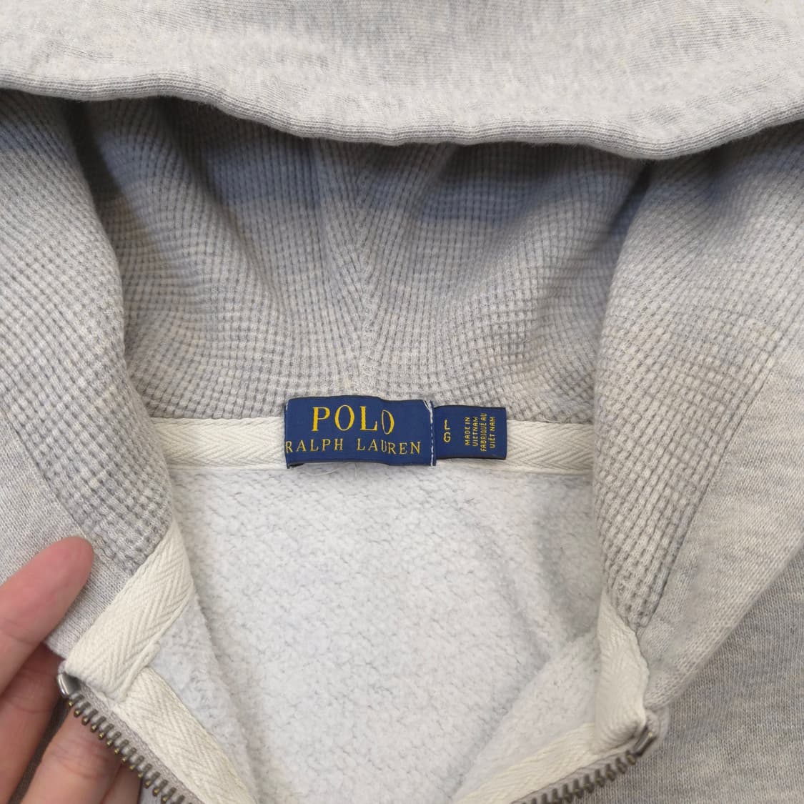 폴로 랄프로렌 그레이 후드집업 상품이미지2