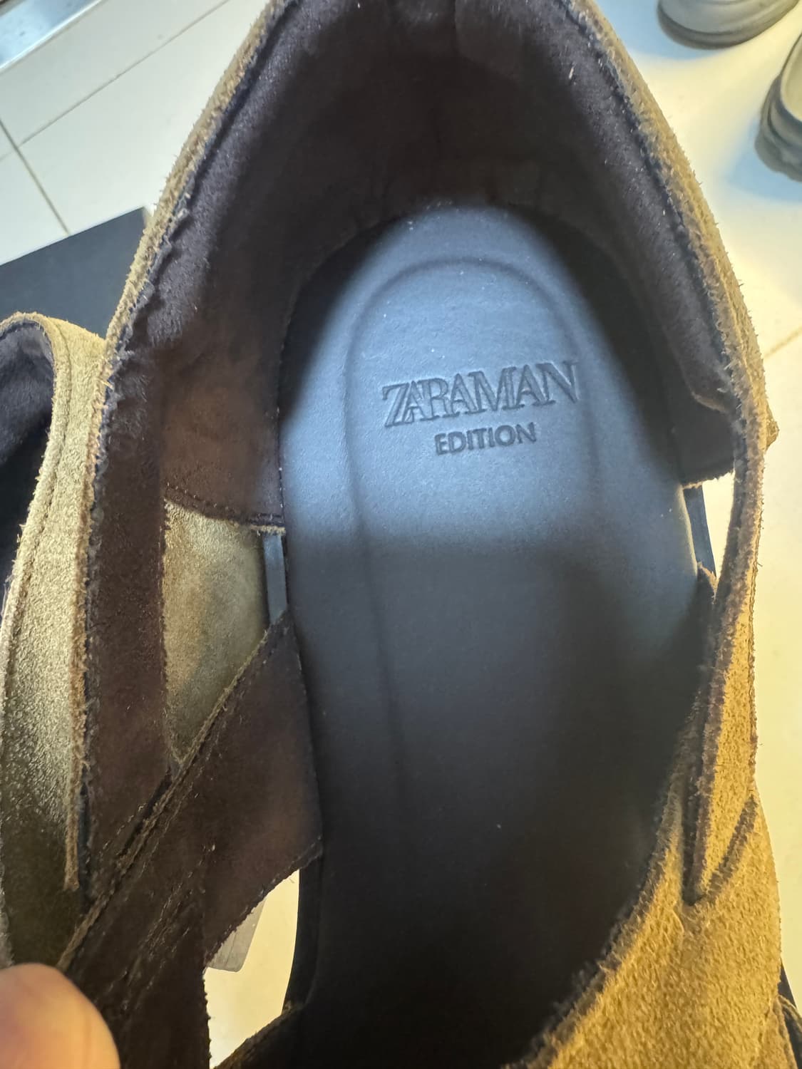zara 자라 더로우 자로우 리미티드 에디션 스웨이드 구두 285 새상품 상품이미지4