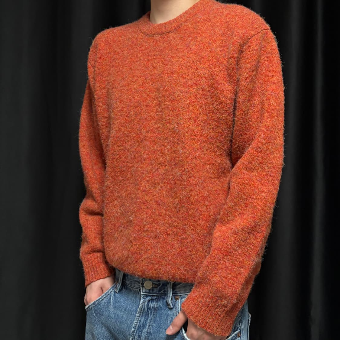 르마드 울 오버핏 라운드 니트 3사이즈 상품이미지2