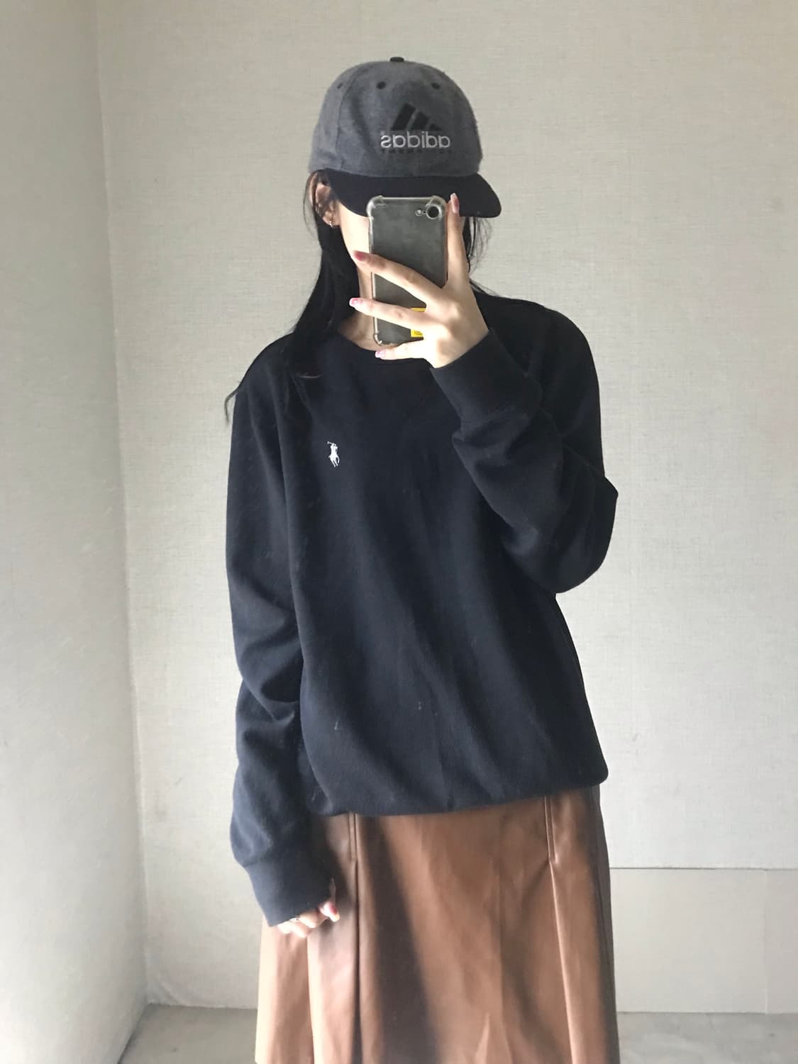 폴로 블랙 맨투맨 상품이미지3