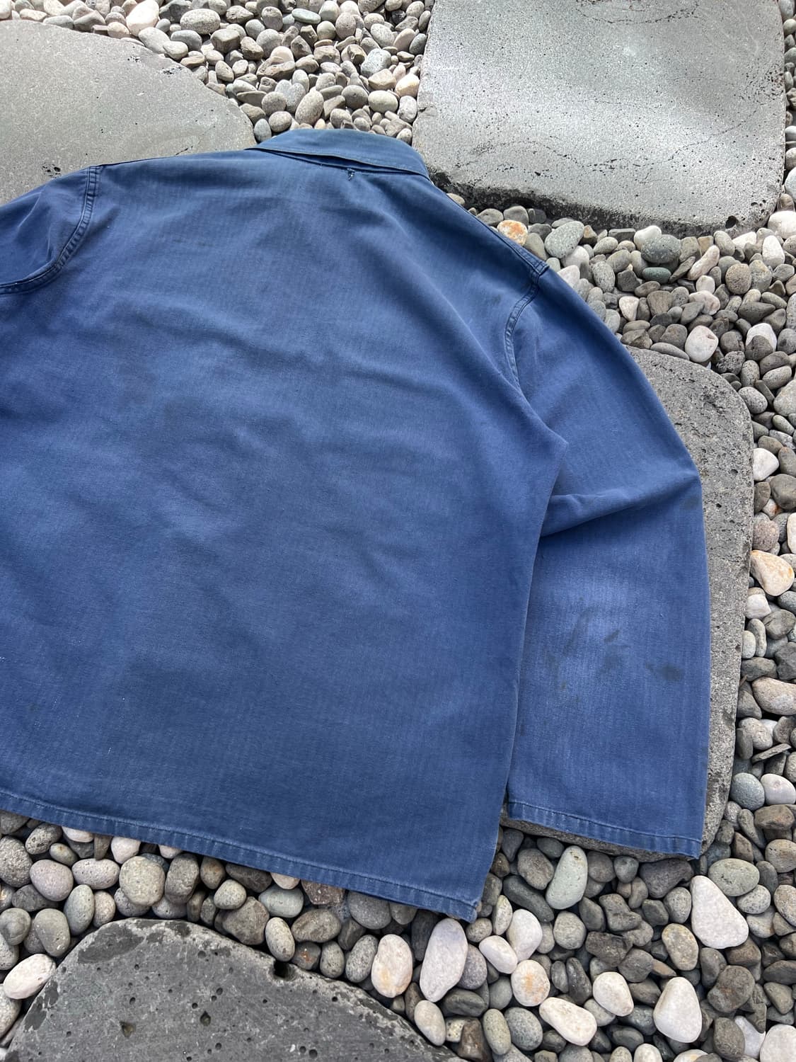 FADED VINTAGE WASHING HBT 헤링본트윌프렌치워크자켓 상품이미지9