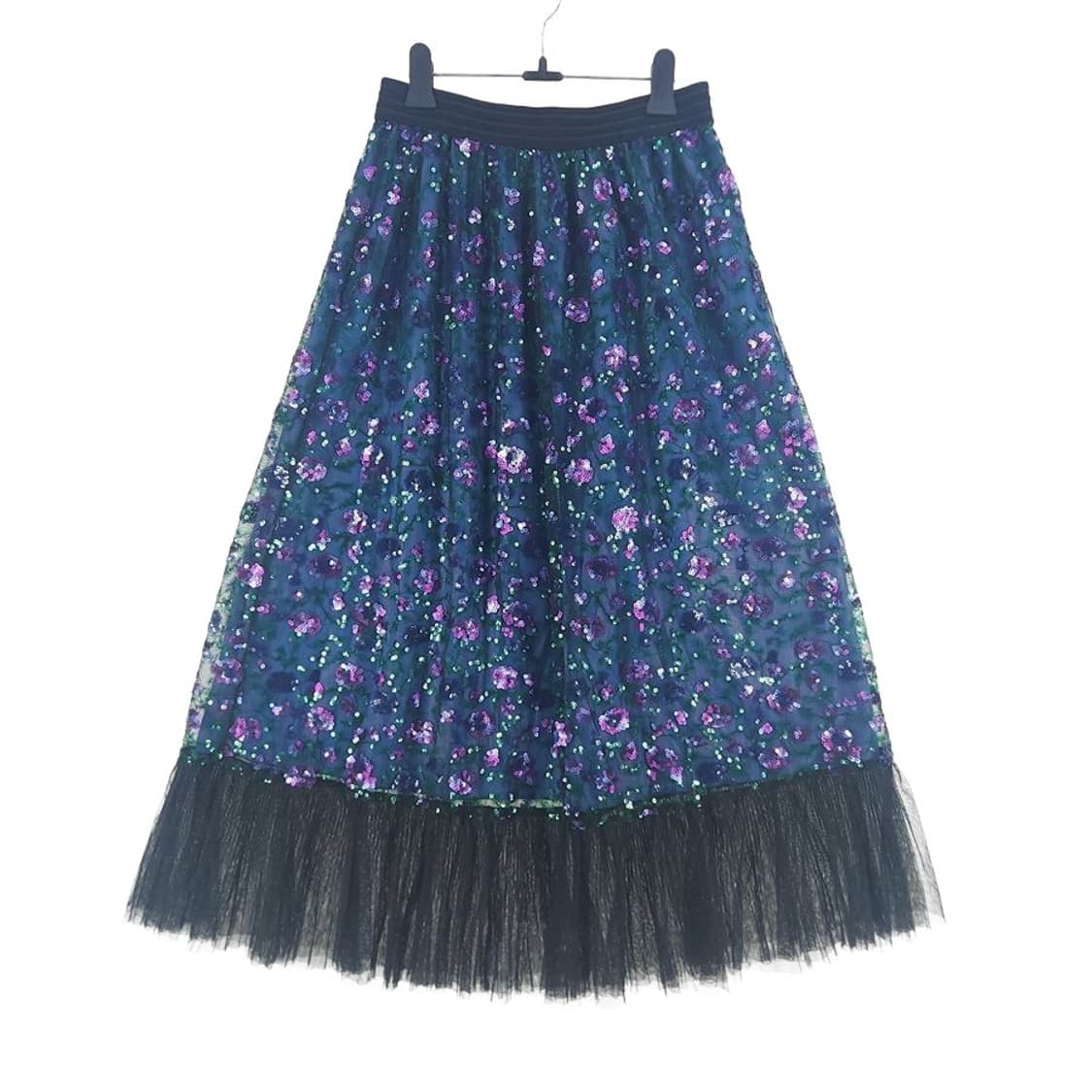 [여61]오즈세컨 스팽글 밴딩 샤 스커트[Y62-137] 상품이미지1