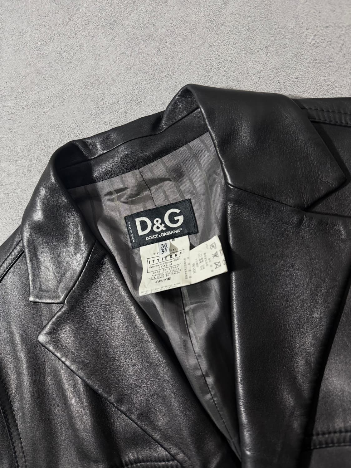 D&G 레더 램스킨 하프코트 상품이미지4