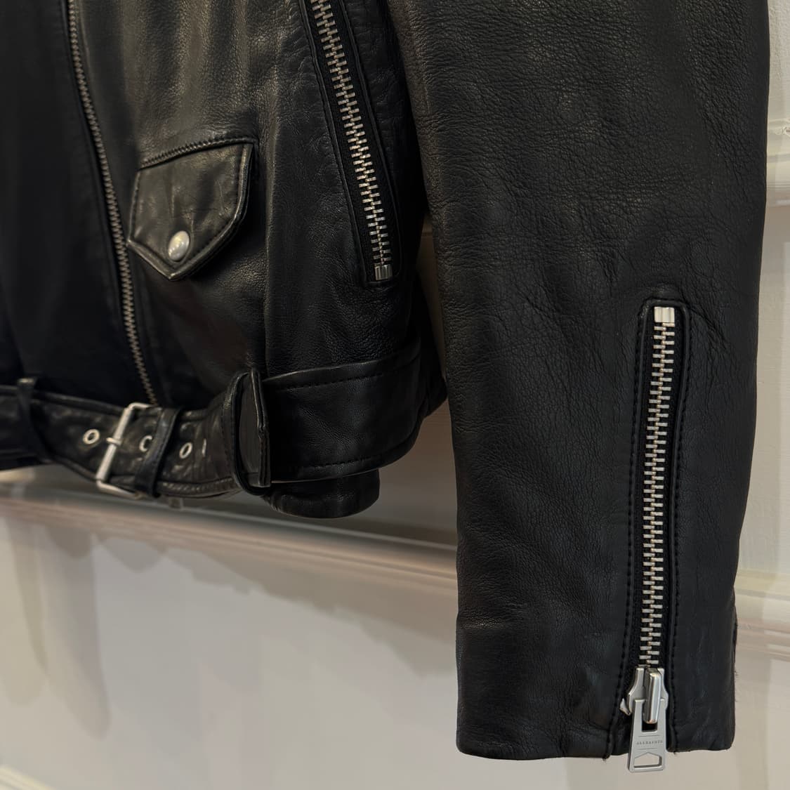 올세인츠(AllSaints) 램스킨 가죽 라이더 자켓 상품이미지4