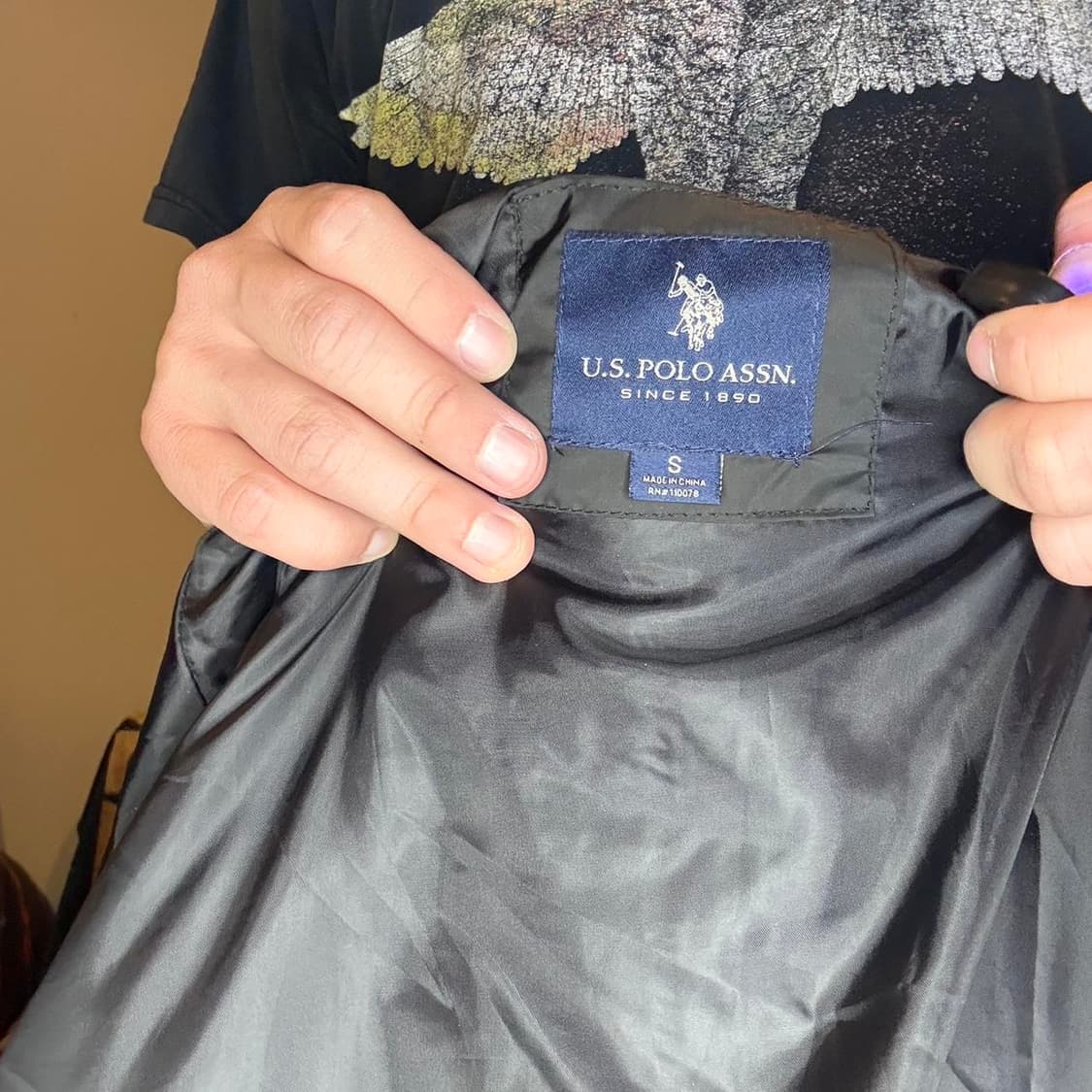 U.S. 폴로 아센 경량패딩 블랙 상품이미지2