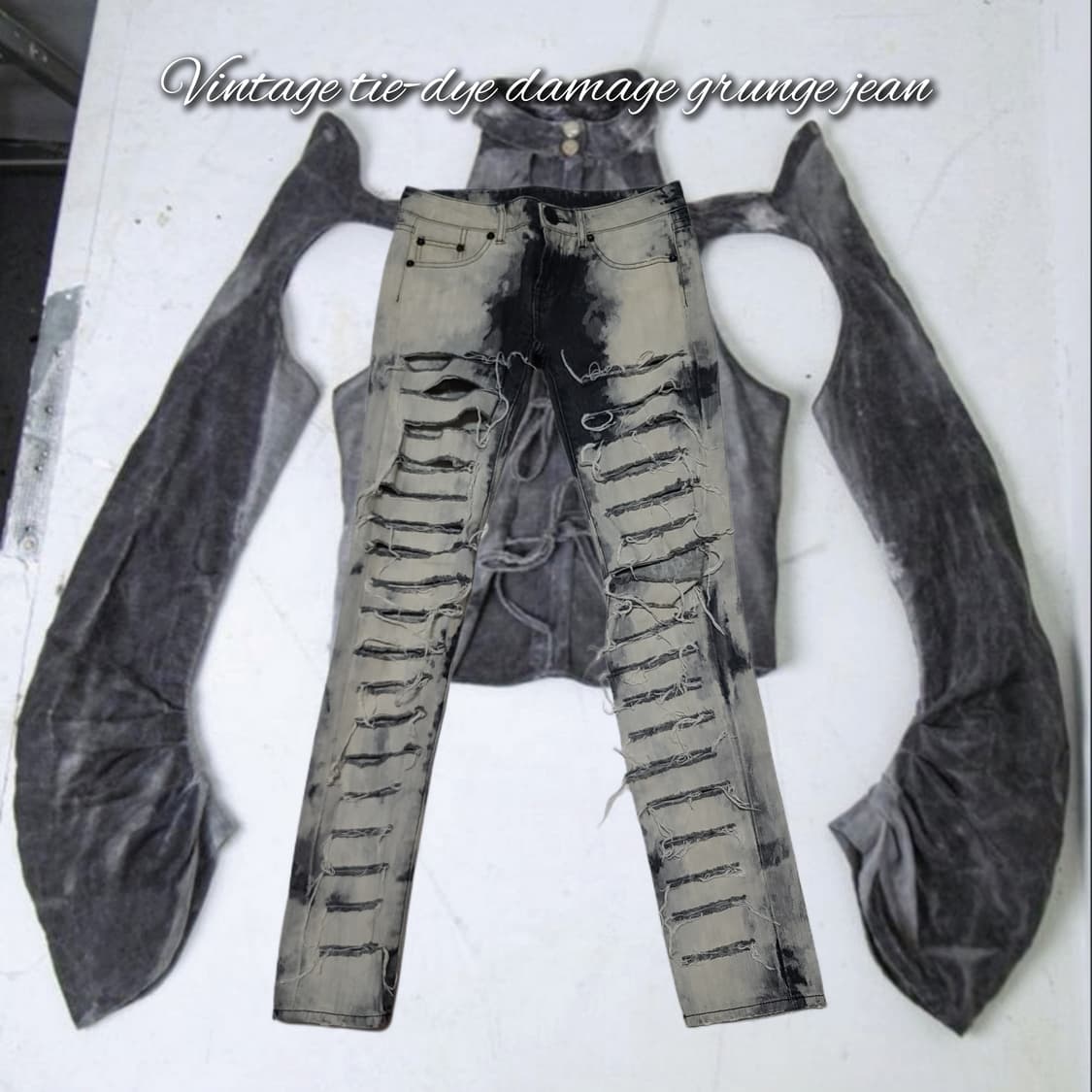 Vintage tie-dye damage grunge  상품이미지1
