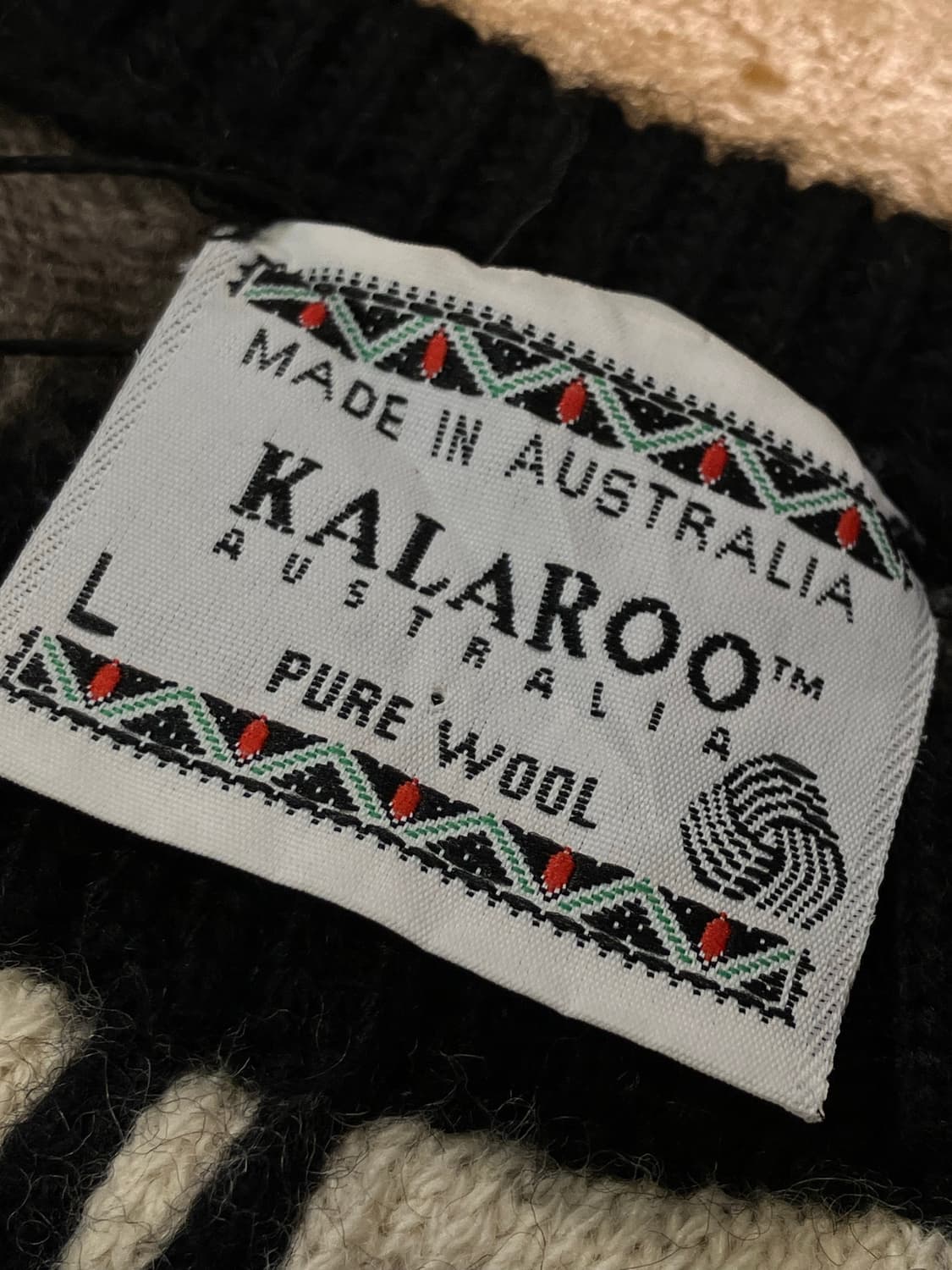 칼라루 패턴 니트 브라운 L #csz1896  상품이미지4