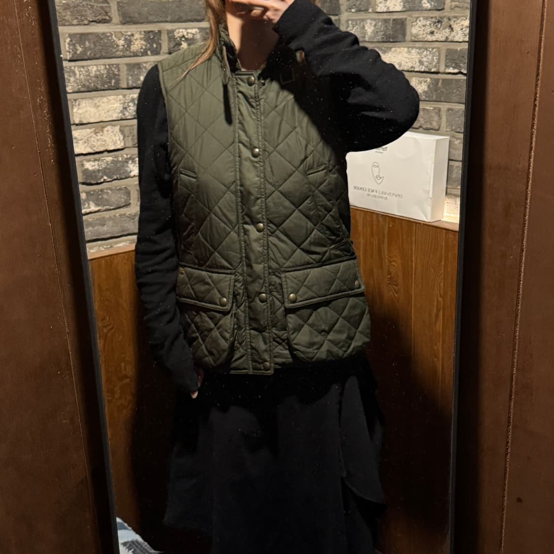 S) 폴로 랄프로렌 올리브 클래식 퀼팅 조끼 베스트 상품이미지10