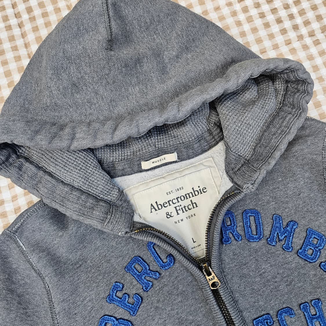 아베크롬비앤피치 기모 후드집업 자켓 남자100 상품이미지2