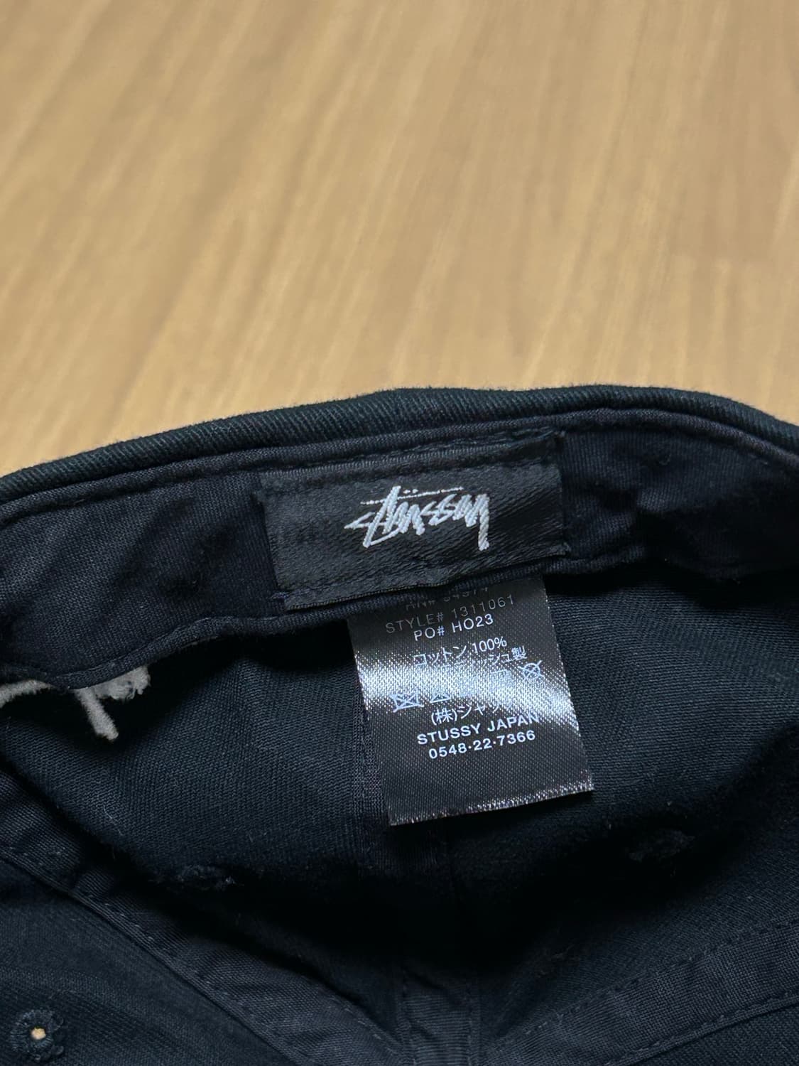 stussy 스투시 셔닐 S 로우 프로 캡 블랙 상품이미지4