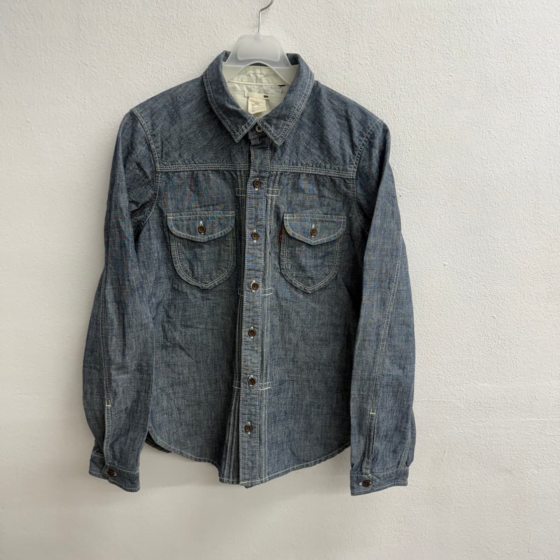 JAPAN 리바이스 일제 데님 워크 셔츠 (S) 상품이미지1