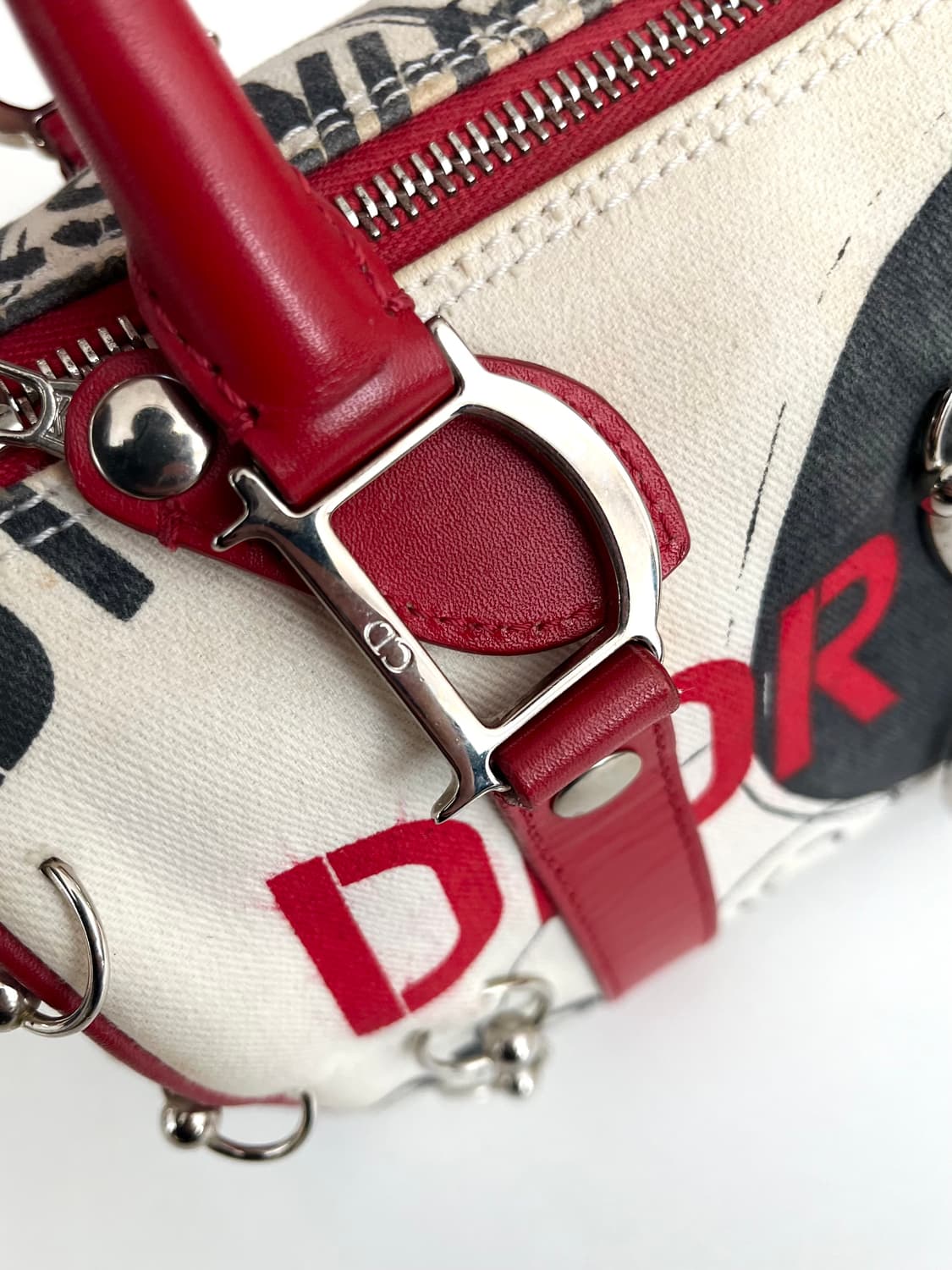 크리스찬 디올 2004 존갈리아노 리미티드 피어싱 하드코어 보스턴백 상품이미지4