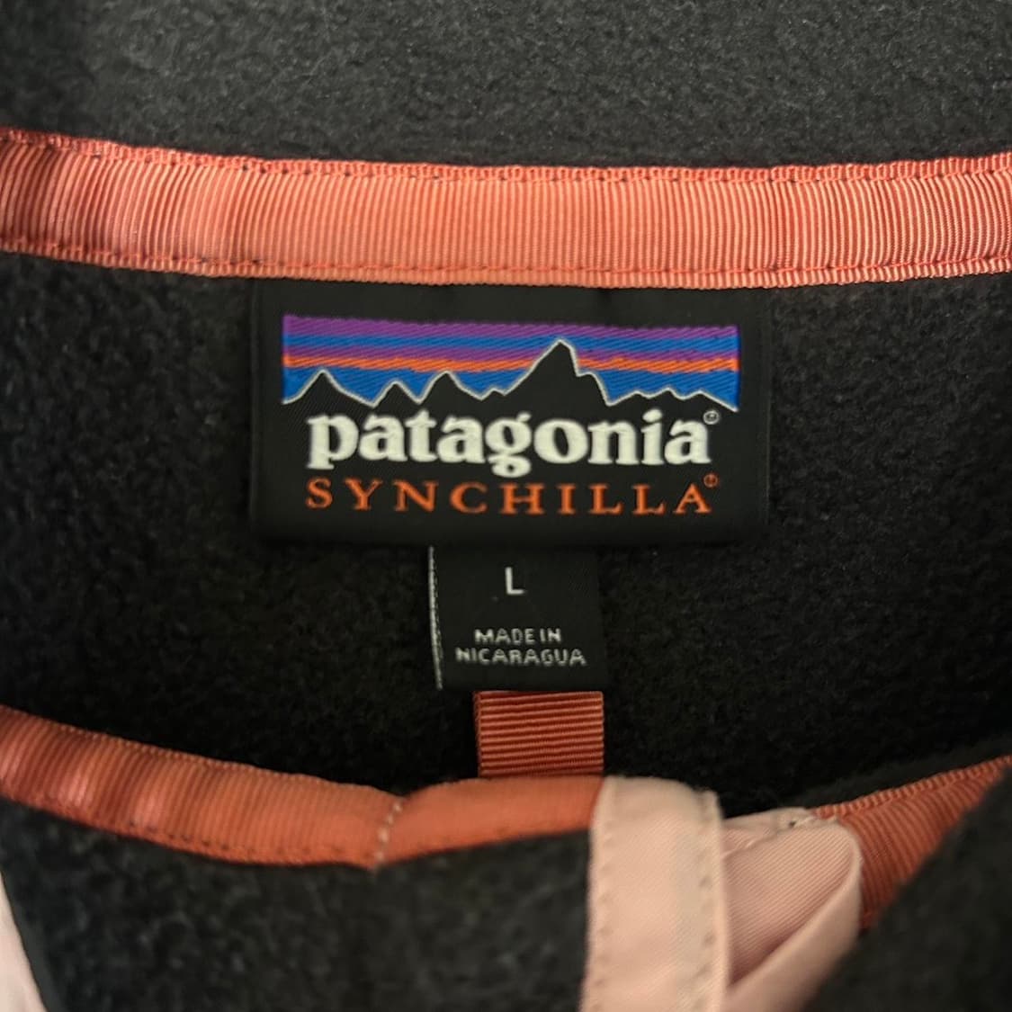 10s 파타고니아 신칠라 스냅-T 블랙/그레이/핑크 상품이미지3