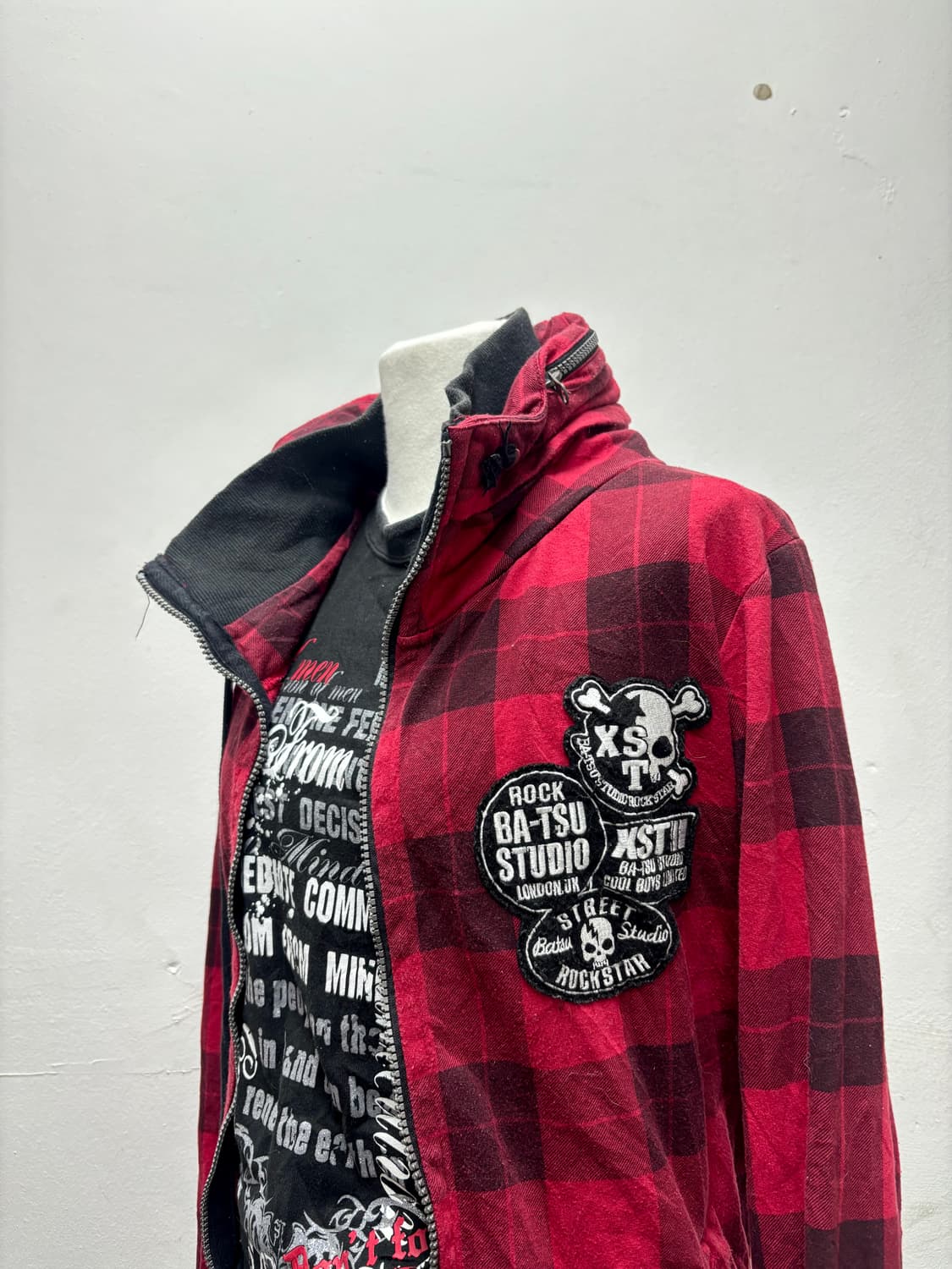 [BA-TSU]Skull Patch Bono Hoodie Zip Up 상품이미지3