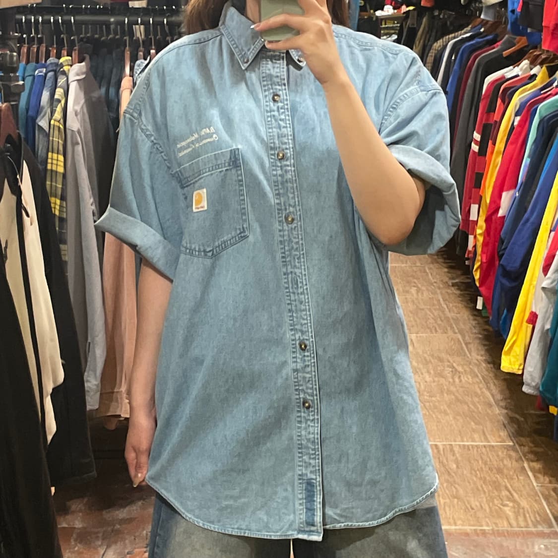 [HI] 칼하트 반팔셔츠 청 상품이미지4