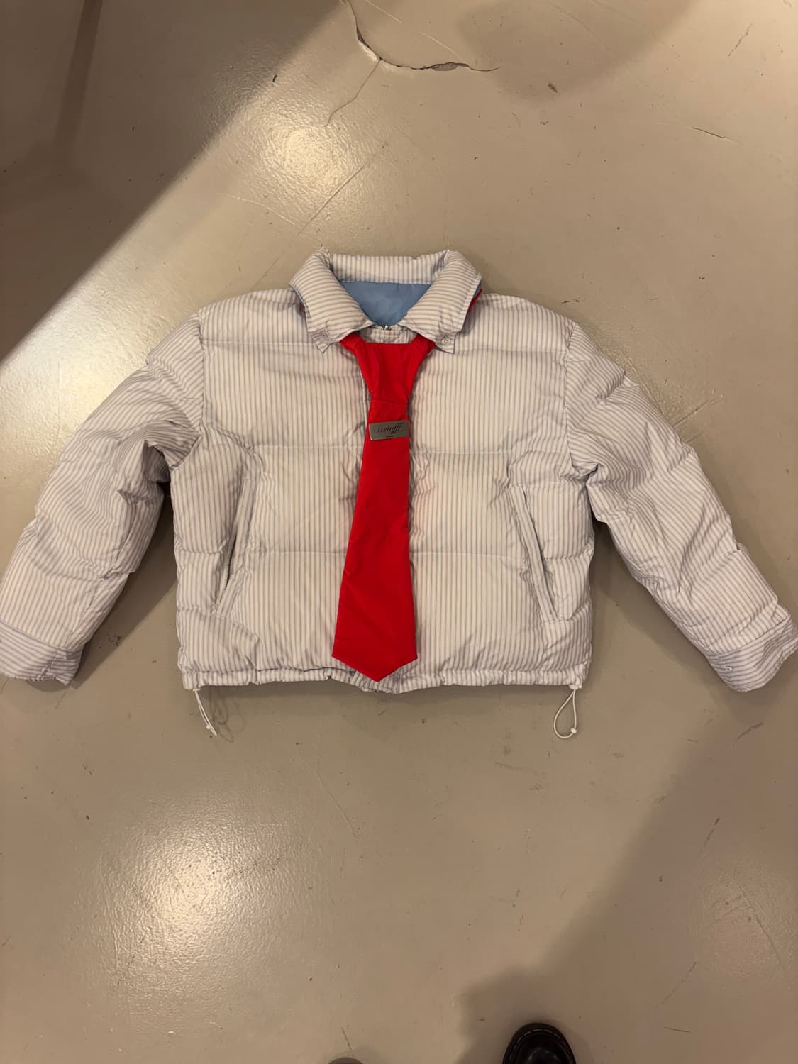 [S] SSSTUFFF 리버시블 셔츠 푸퍼 패딩 상품이미지3