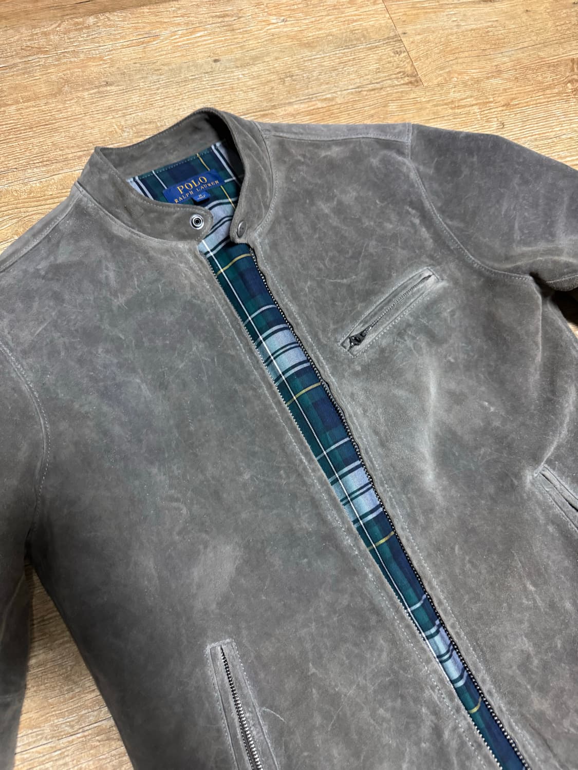 폴로 카페 레이서 스웨이드 자켓 상품이미지1