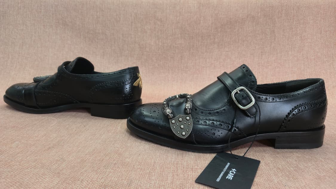 (정품) 구찌 디오니서스 꿀벌 브로그 몽크 스트랩 7사이즈 260~265 상품이미지5