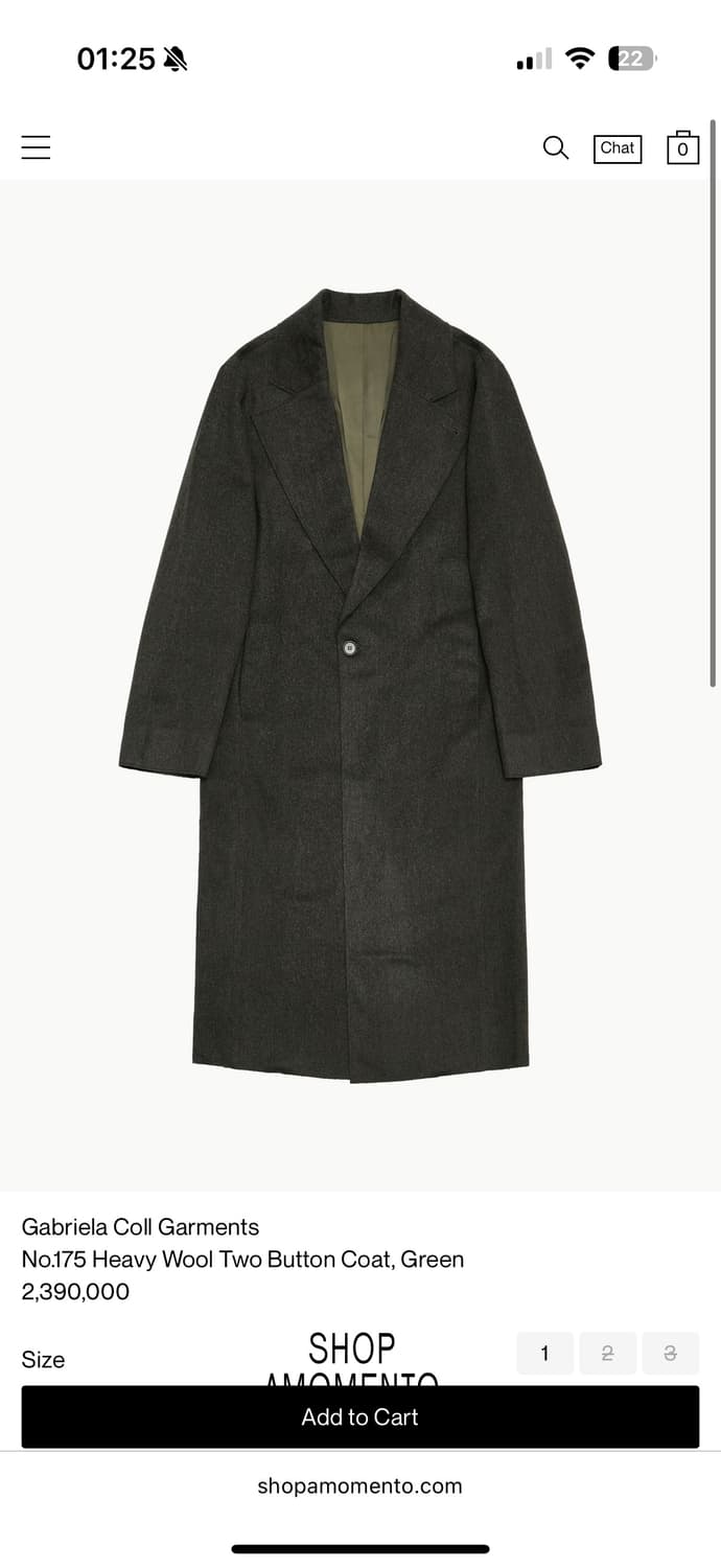 [3] 가브리엘라 콜 가먼츠 no.175 코트 그린 상품이미지1