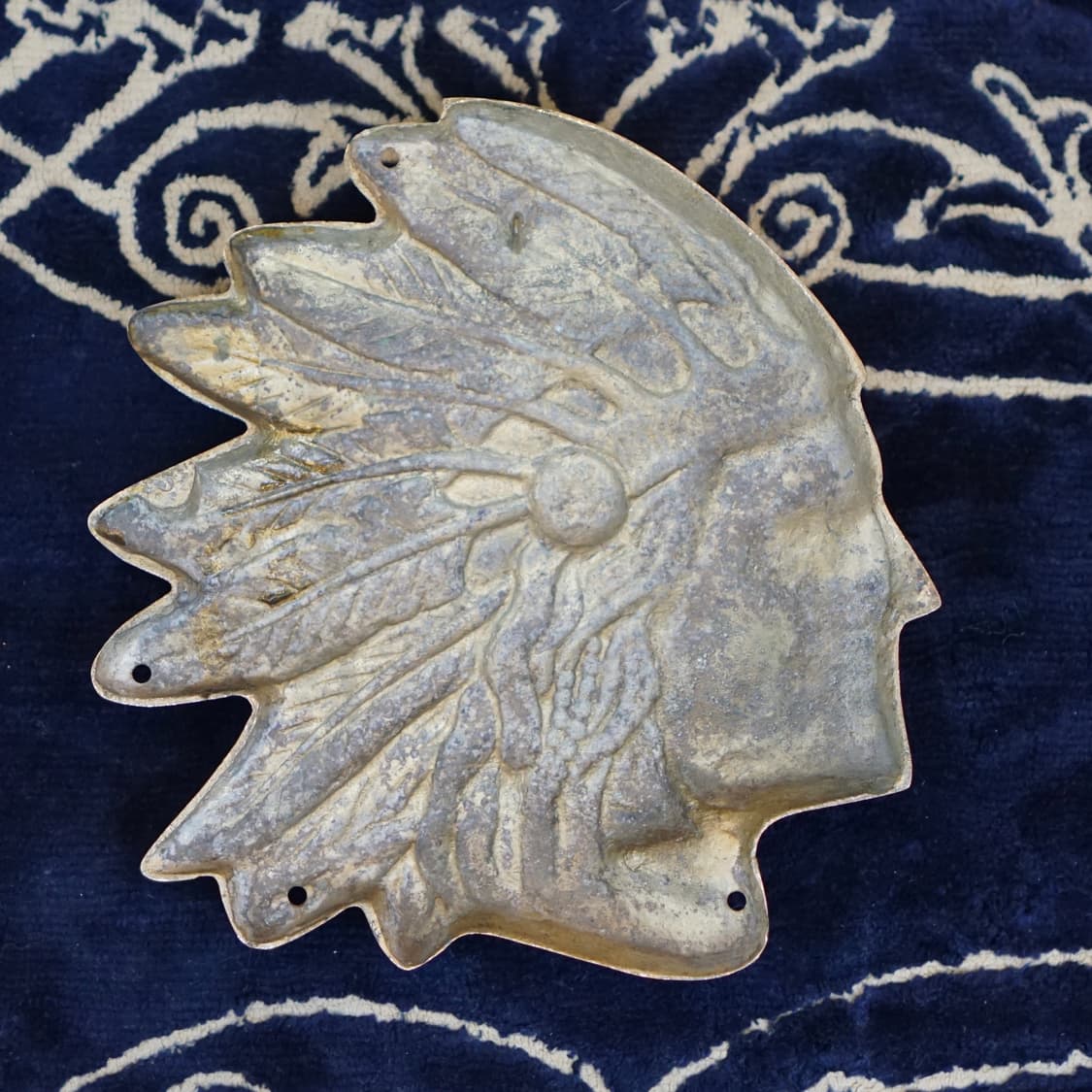 빈티지 소품 네이티브 아메리칸 황동 인디언 데코 장식 상품이미지5