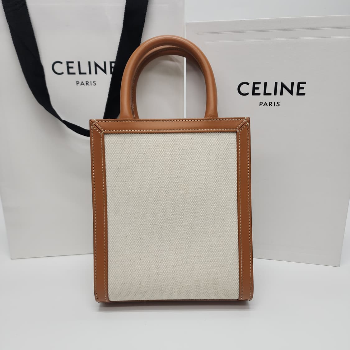 전시품급 셀린느 카바스 미니 버티컬 토트백 숄더백 상품이미지9