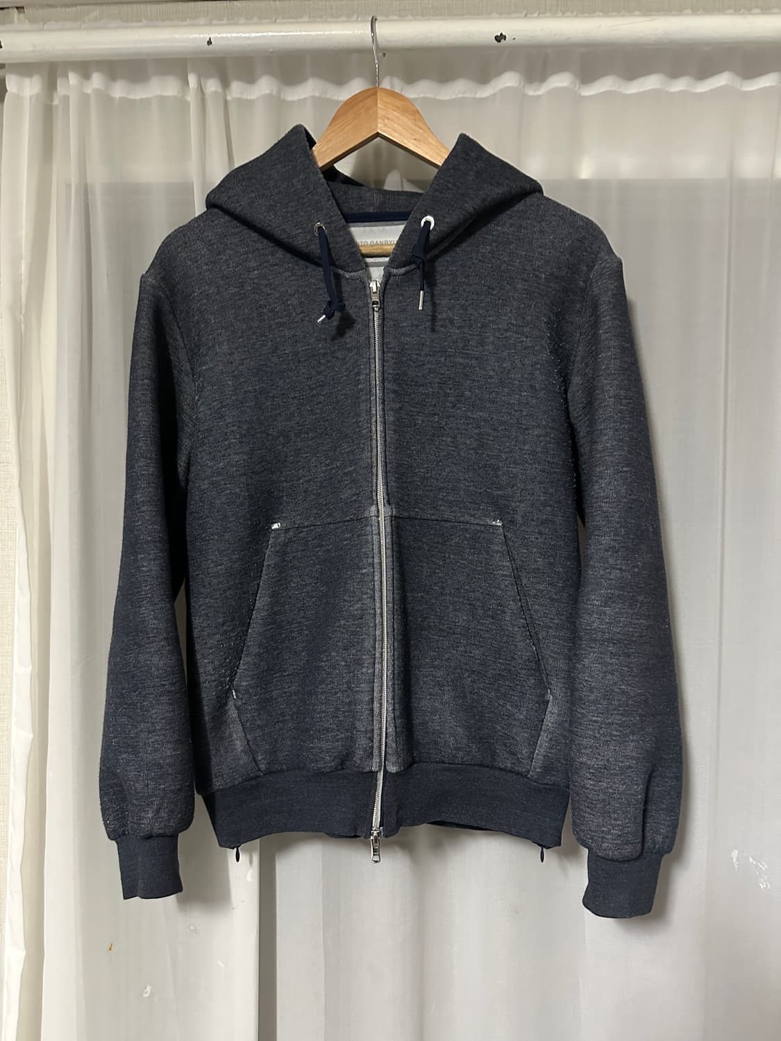 후미토간류 네이비 후드집업 상품이미지1