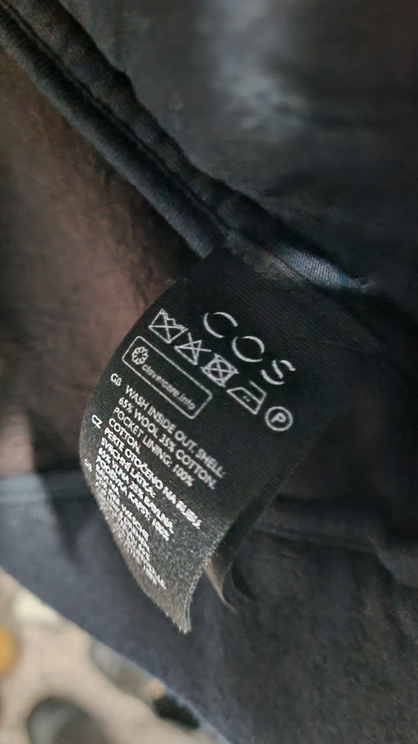 코스(cos) 모혼방 남성 자켓 100사이즈 상태좋음 상품이미지4