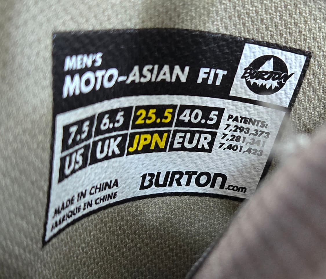 버튼 MOTO 255mm- 아시안 핏 스노우보드 부츠 상품이미지4