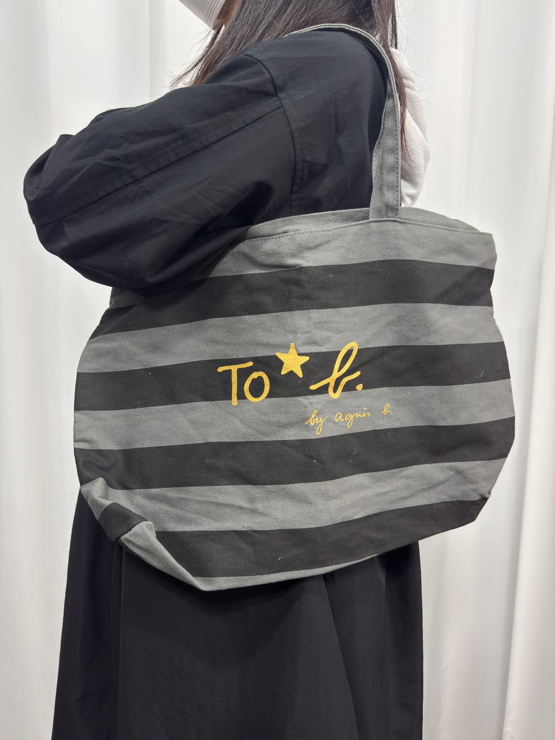 agnes b stripe bag 상품이미지1