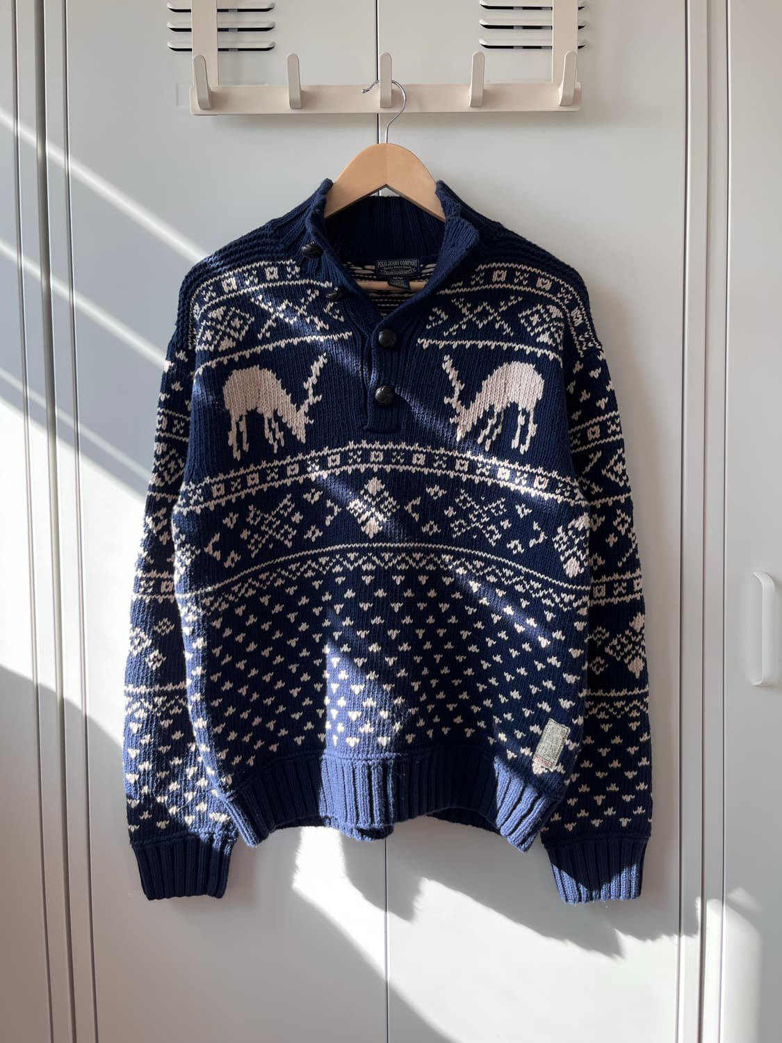 Polo jeans company 사슴 노르딕 헤비 코튼 니트 상품이미지1