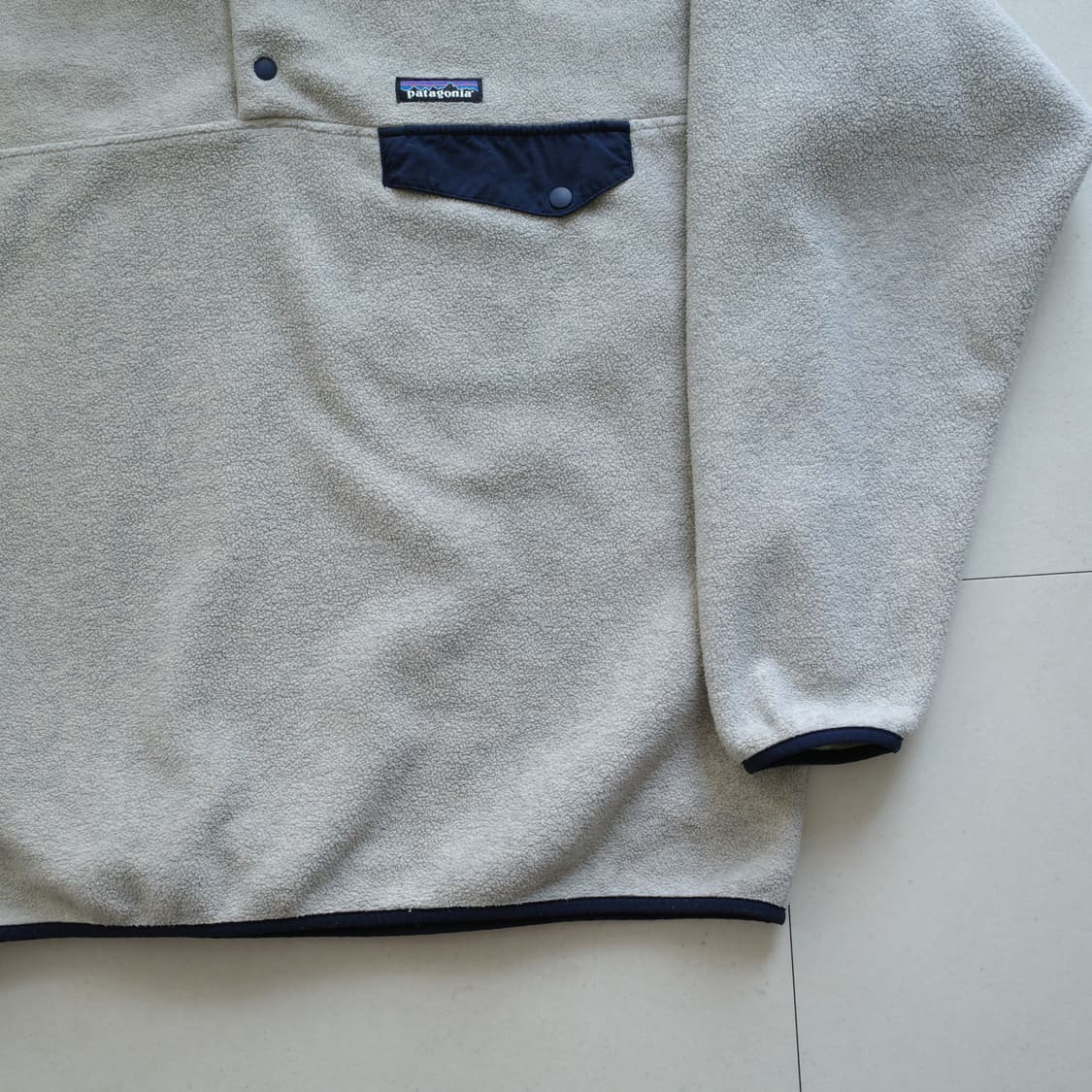 파타고니아 신칠라 스냅T 오트밀 플리스 L  상품이미지3