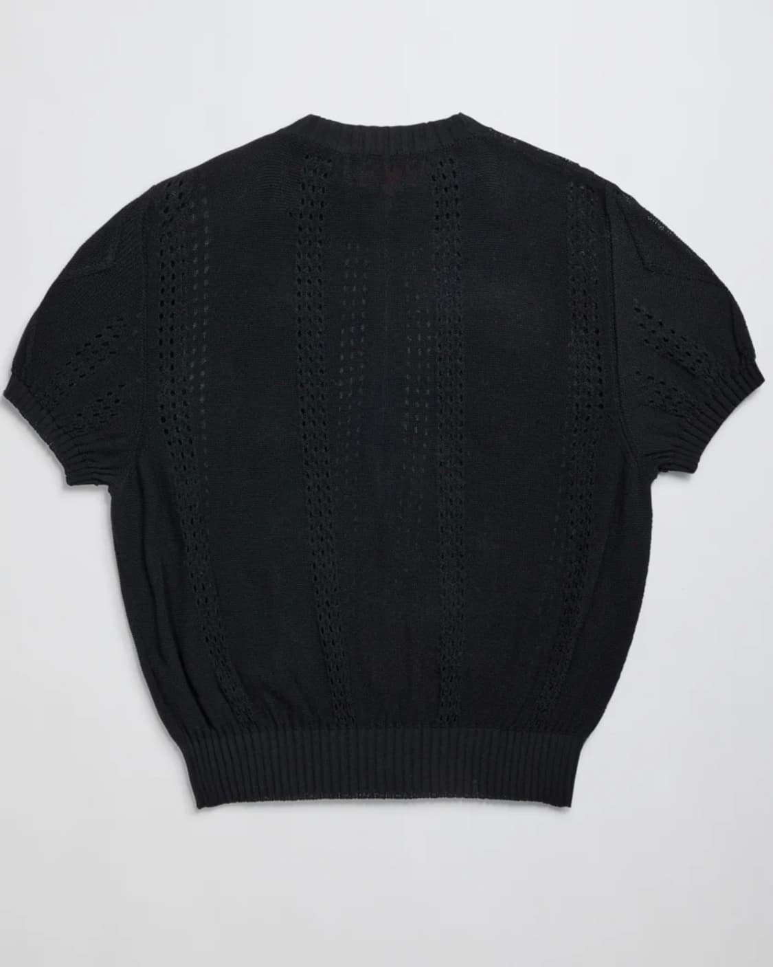 [L]마리아노 25ss CORMAGLIANO 반팔 니트 집업/블랙 상품이미지8