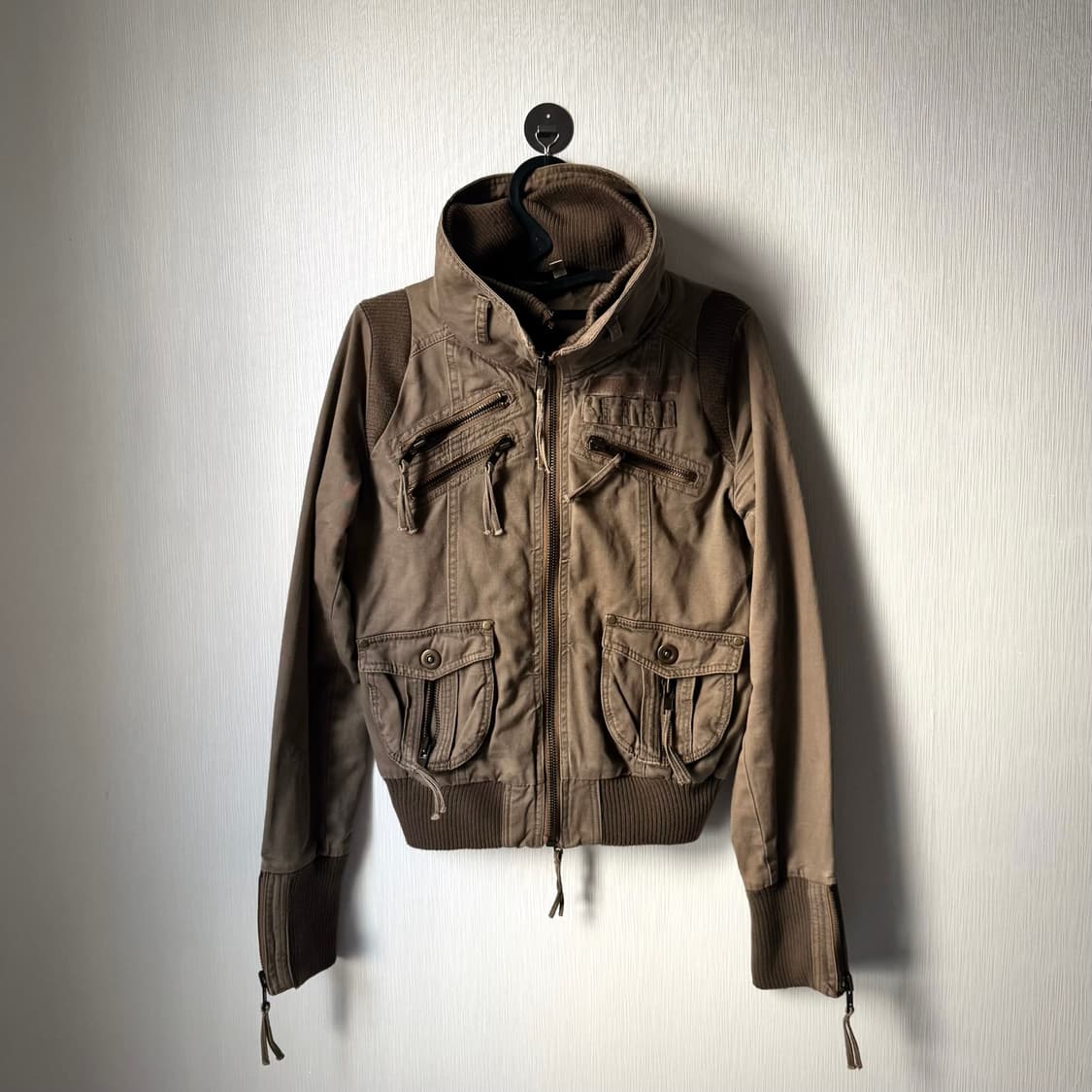 아카이브 하이넥 투카라 포켓디테일 집업 자켓 갸루 00‘s 락시크 y2k 상품이미지1