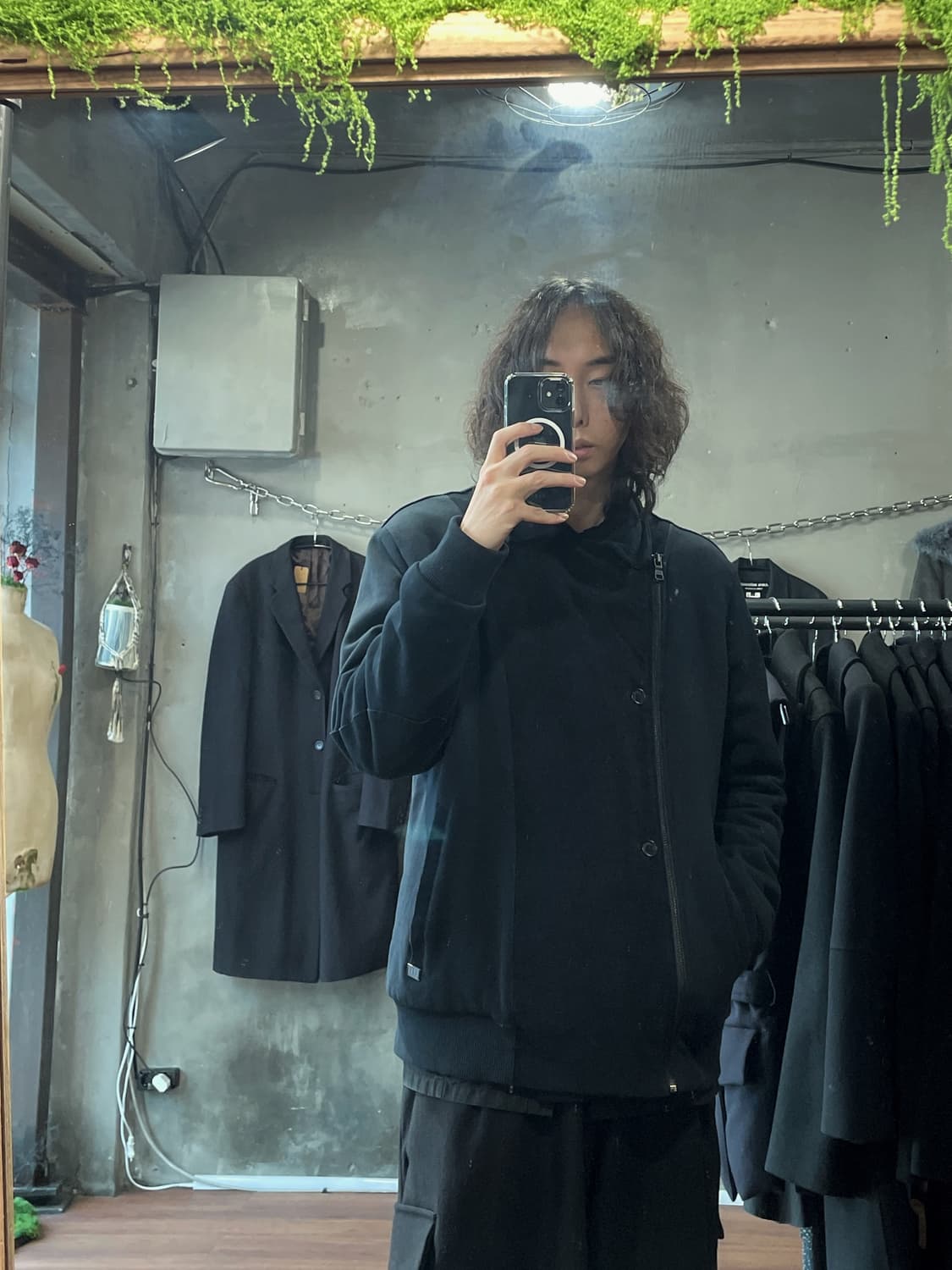 알마니 익스체인지 비대칭 집업 자켓 상품이미지3