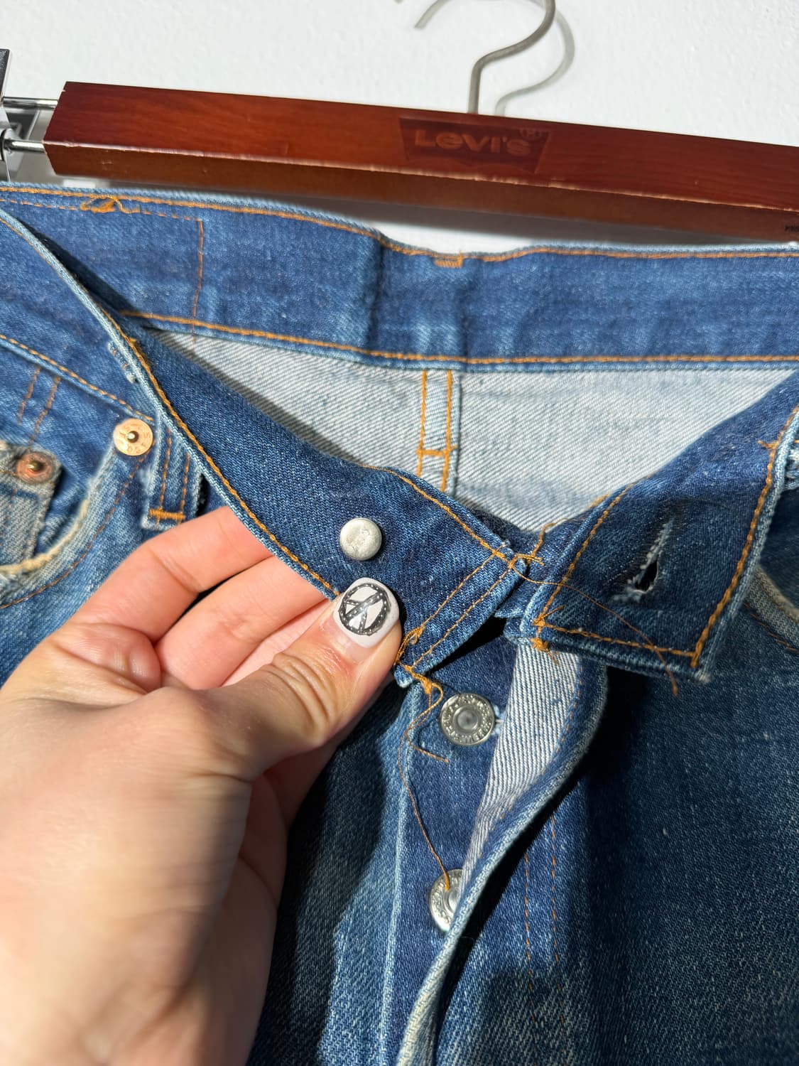 90s 리바이스 빅E 셀비지 진 (USA, 555) 상품이미지4