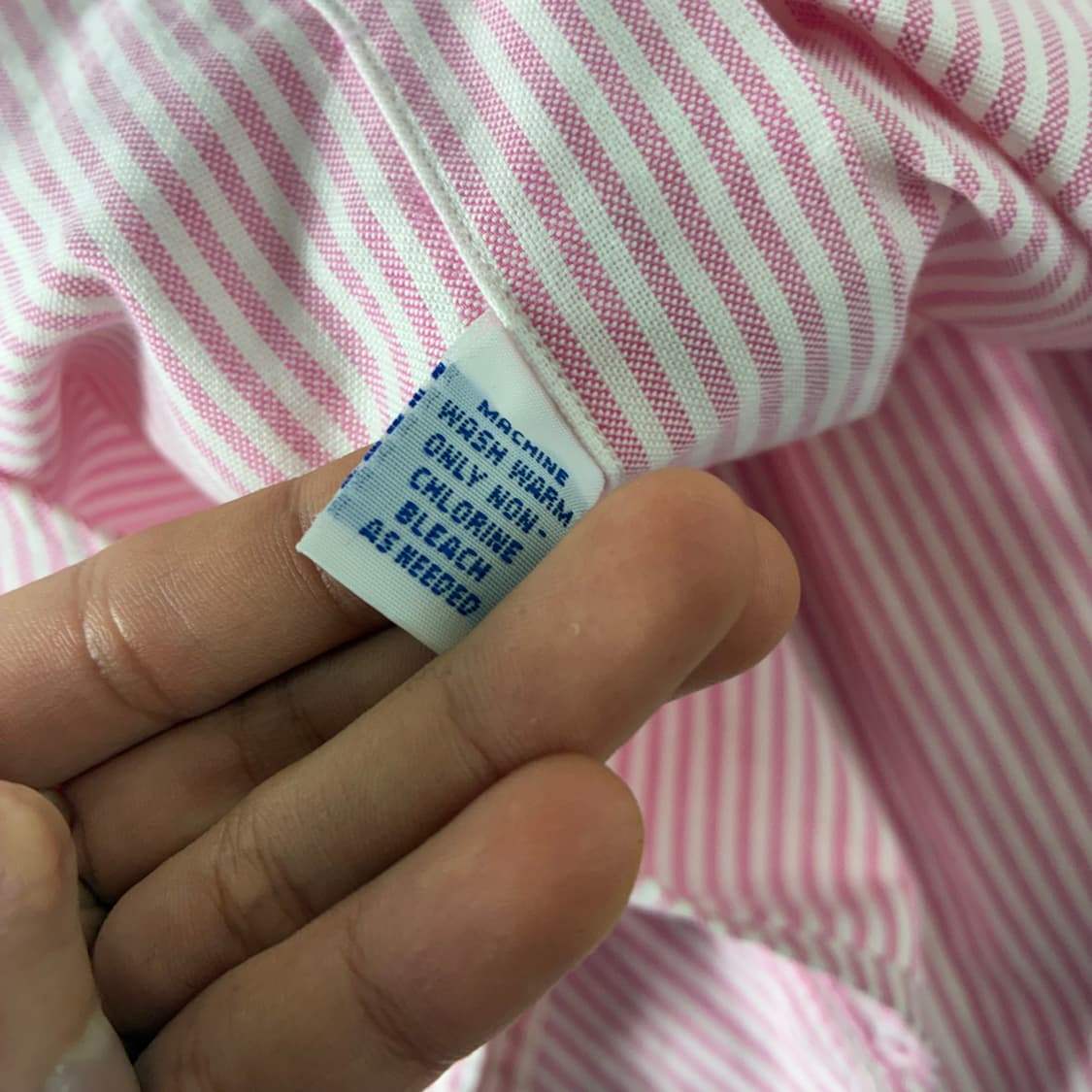 Polo  폴로 랄프로렌 90,s 자수 코튼 핑크 스트라이프 셔츠 상품이미지5