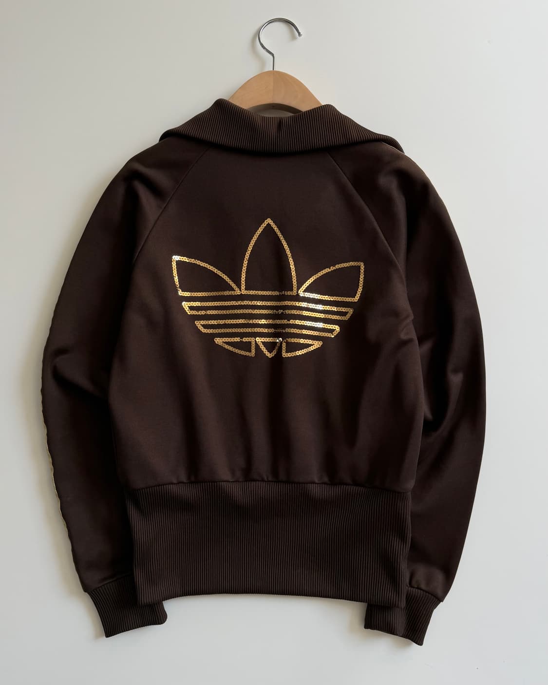 Adidas 아디다스 브라운컬러 스팽글 글리터 우먼 트랙탑 상품이미지7