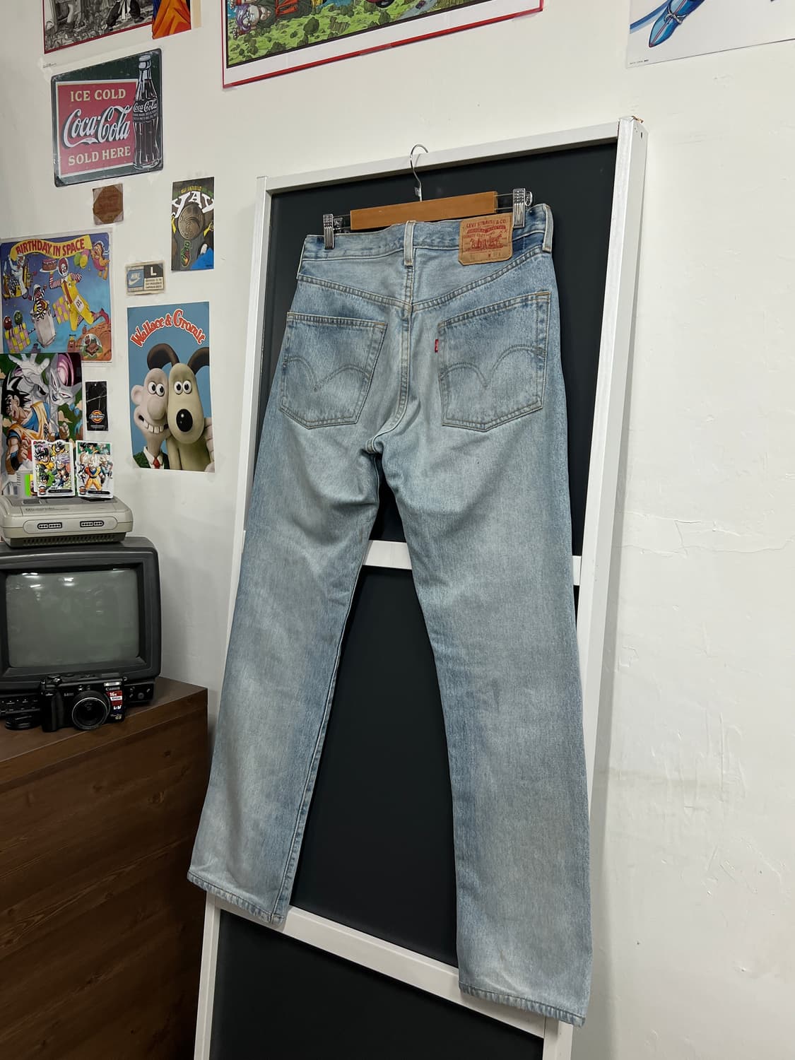 00s Levis 리바이스 501 버튼 플라이 스트레이트 데님 팬츠 상품이미지1